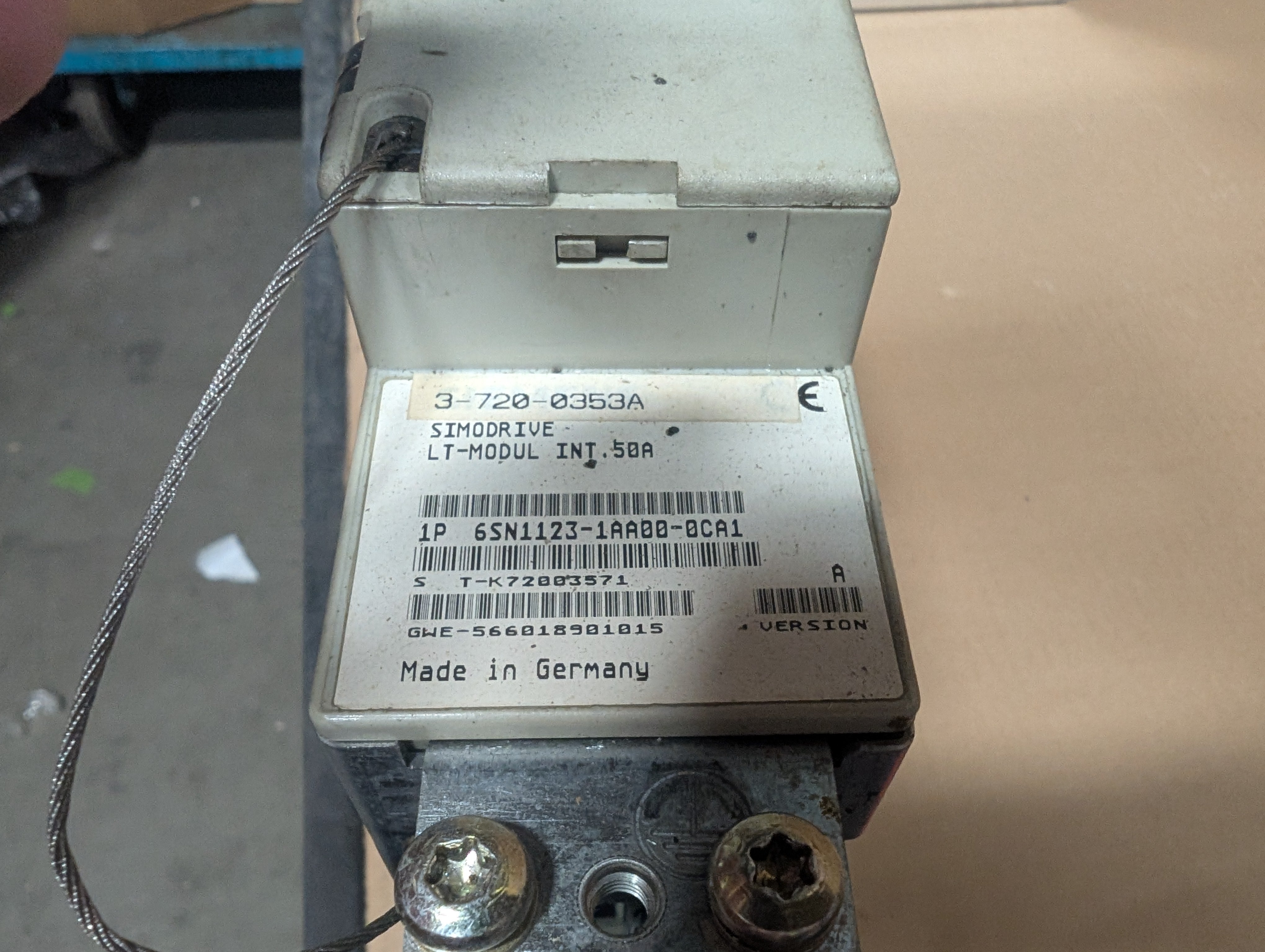 Siemens Simodrive 6SN1123-1AA00-0CA1 Ver. A LT-Modul INT 50A Used