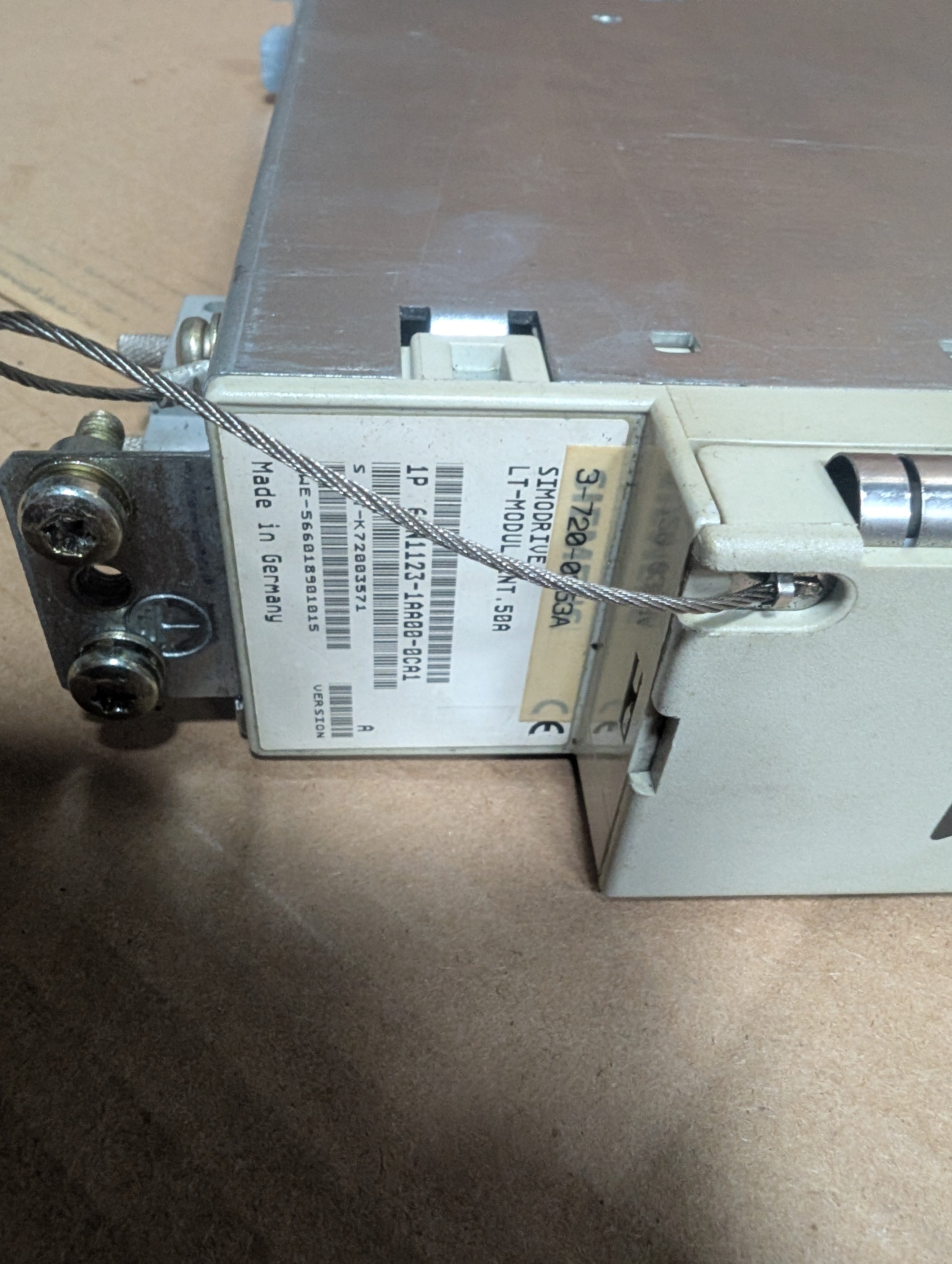 Siemens Simodrive 6SN1123-1AA00-0CA1 Ver. A LT-Modul INT 50A Used