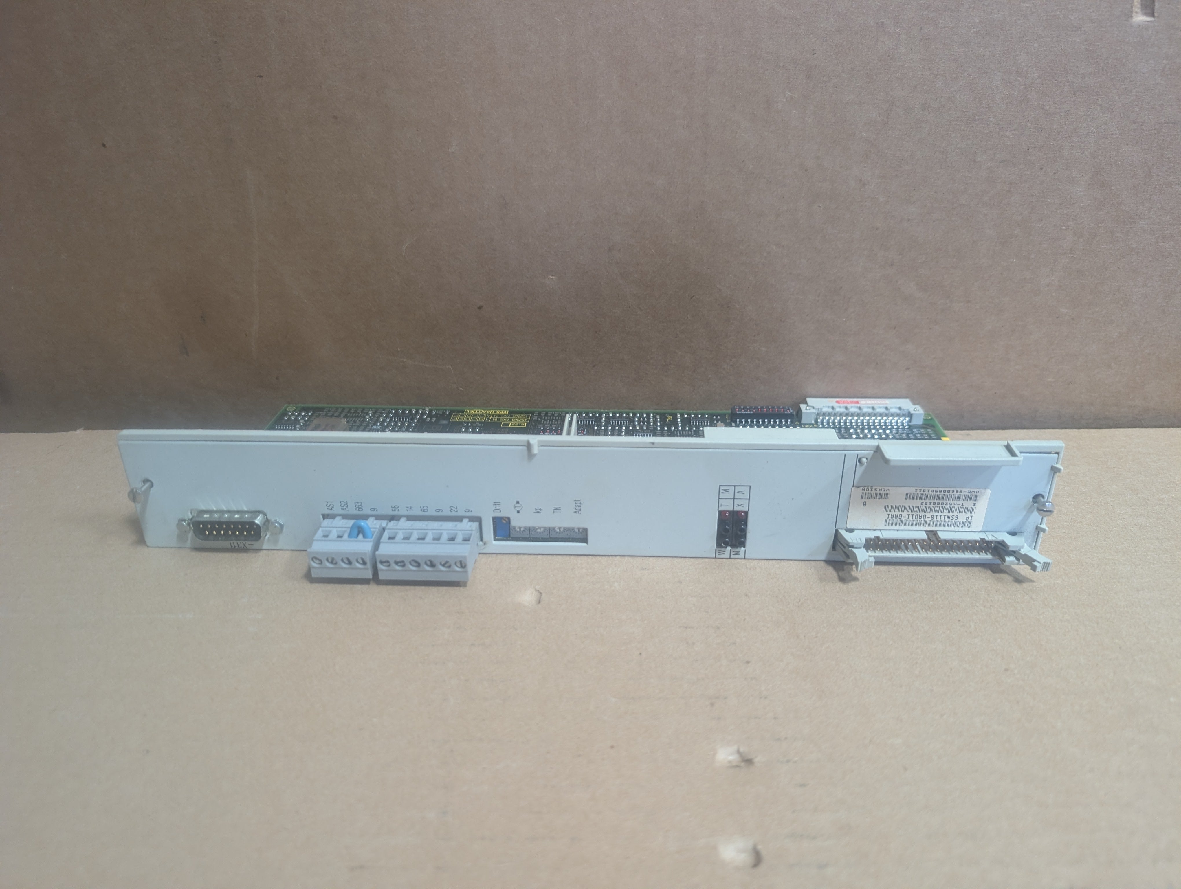 Siemens Simodrive 6SN1118-0AD11-0AA1 Ver. B Control Card Used