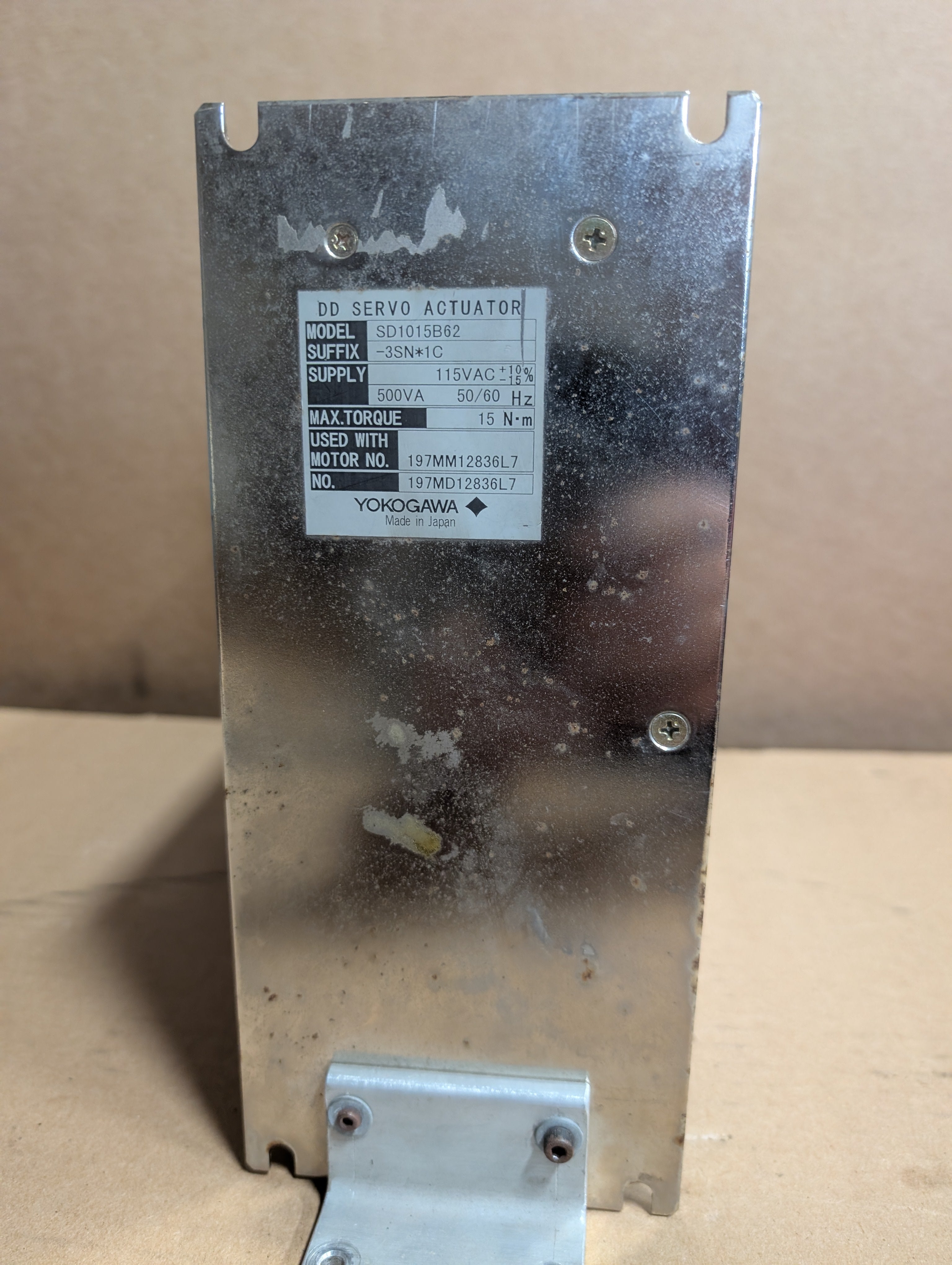 YOKOGAWA/PARKER SERVO DRIVE COMPUMOTOR DYNASERV DM-1015B-115, SD1015B62 Used
