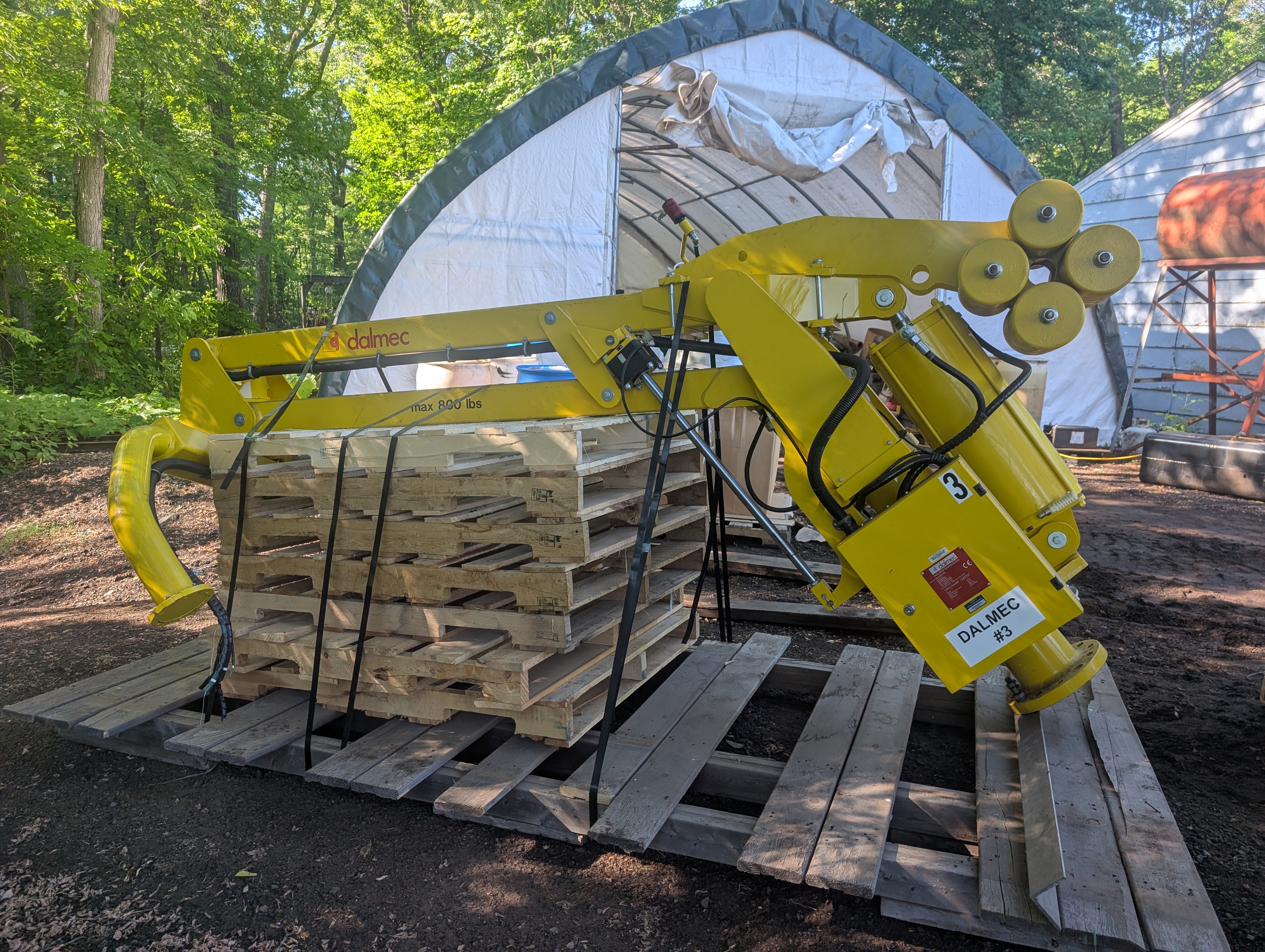 2013 Dalmec MXC 800lb Capacity Maxipartner Barrel Manipulator Used