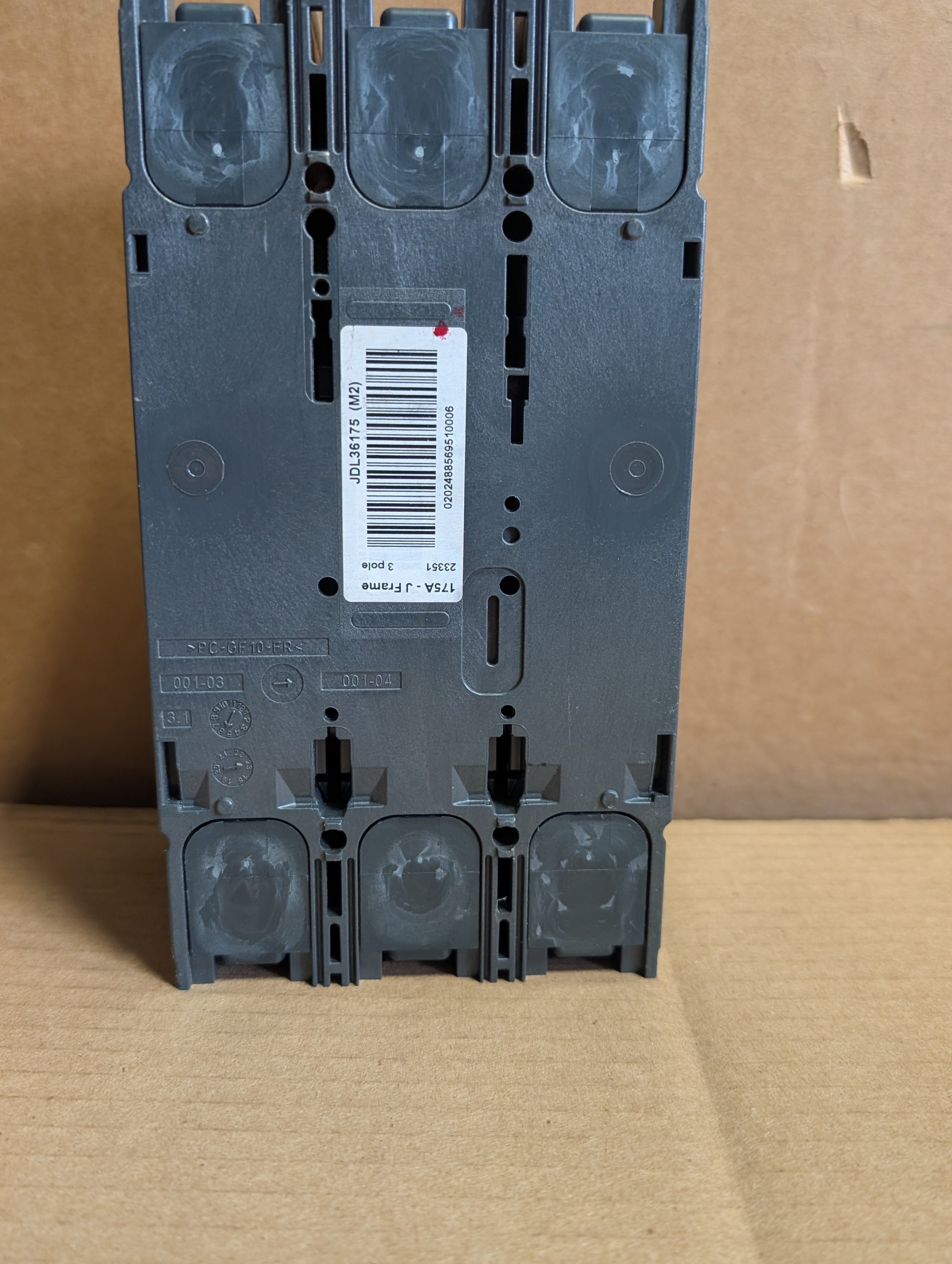 Square D JDL36175 3P 175 Amp Circuit Breaker PowerPacT, Schneider Used