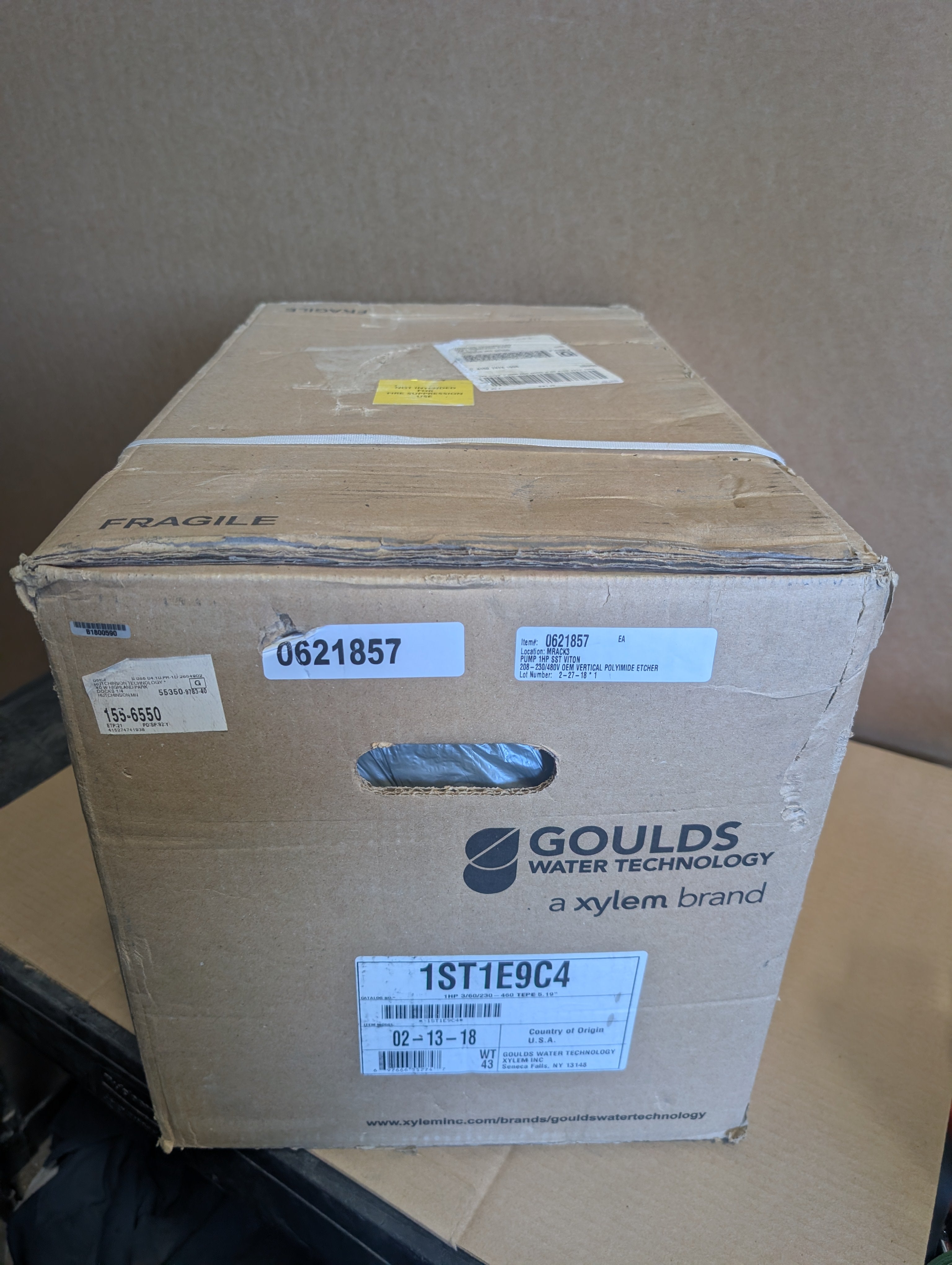 Goulds 1ST1E9C4 NPE Ser. Centrifugal Pump 1 HP 230/460 3 Ph 3500 RPM 1" NPT New