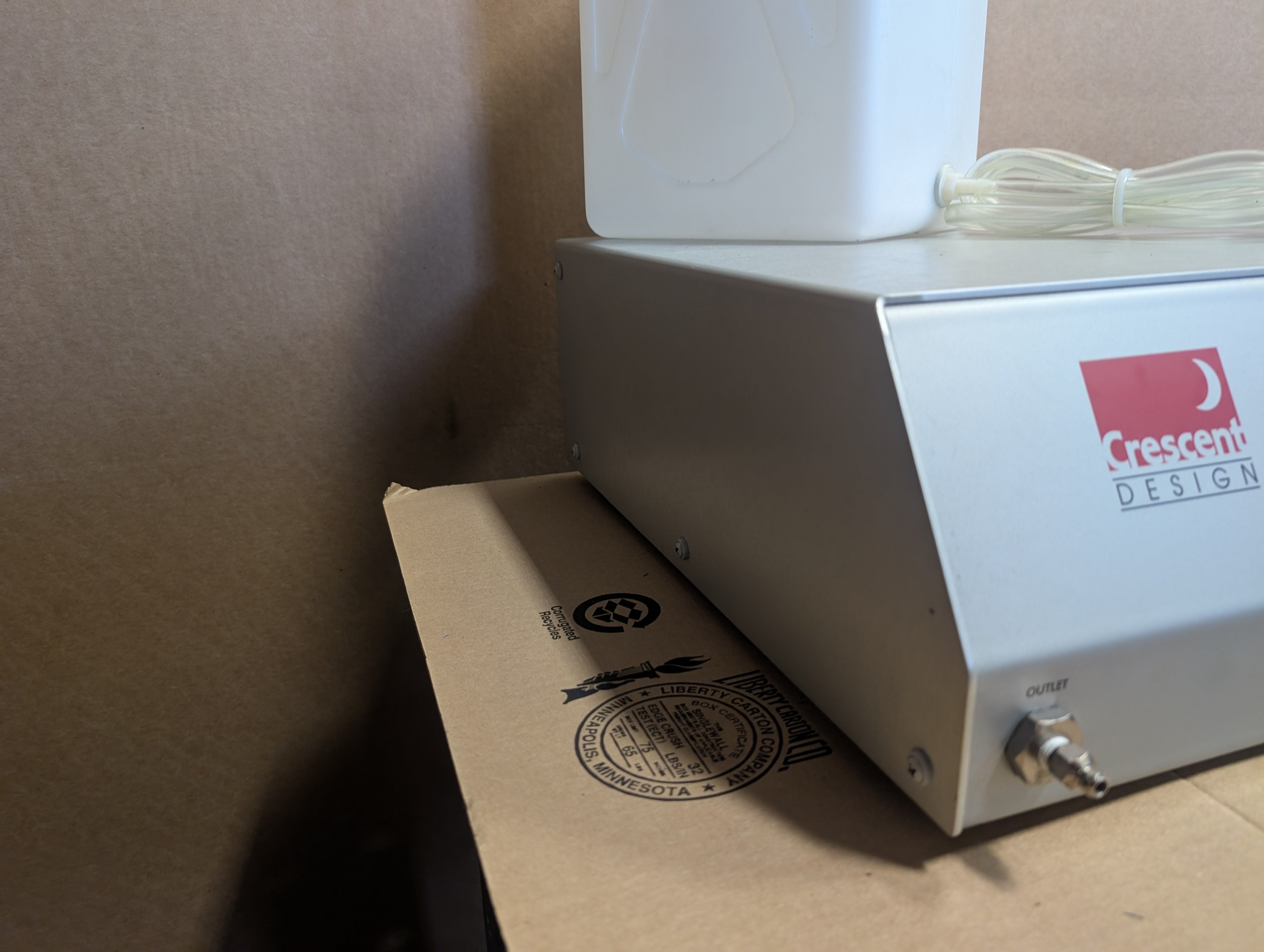 Crescent Design HBLT 2000 Hydraulic Burst and Leak Tester 2,000 psi Used