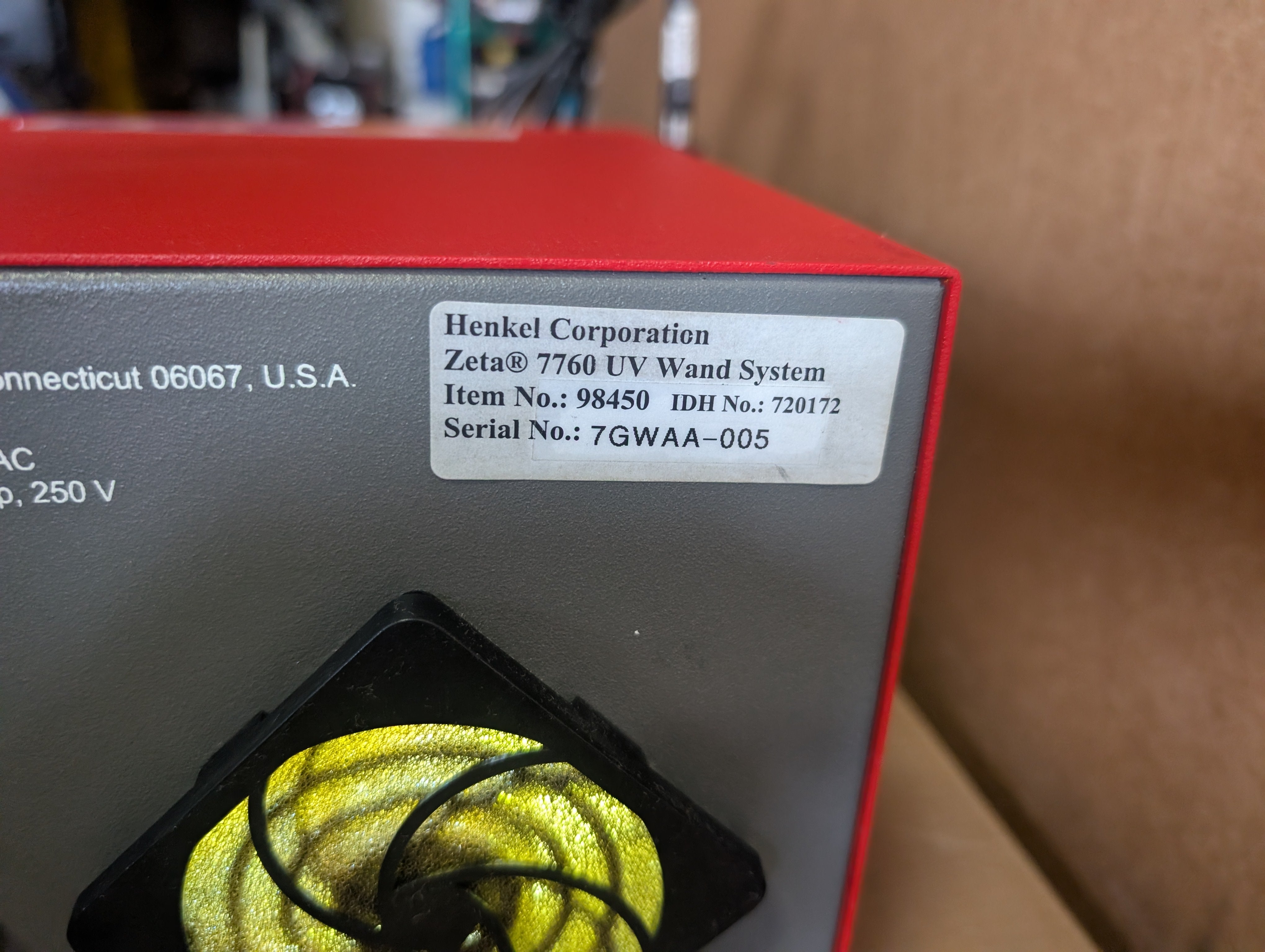 Loctite Zeta 7760 Henkel 98450 Dual UV Wand System w/Foot Switch & UV Pedal Used