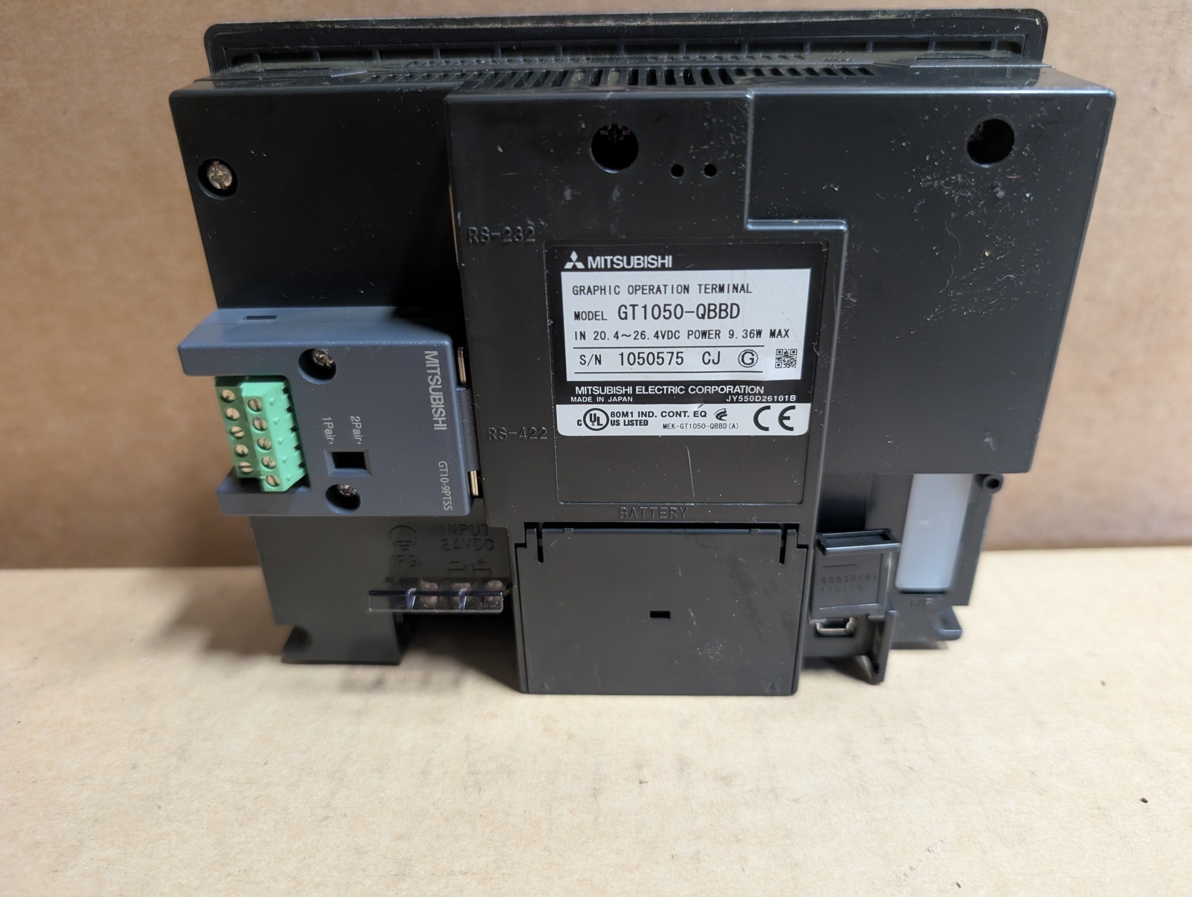 Mitsubishi GT1050-QBBD 5.7" Touch Screen Graphic Operation Terminal Panel Used