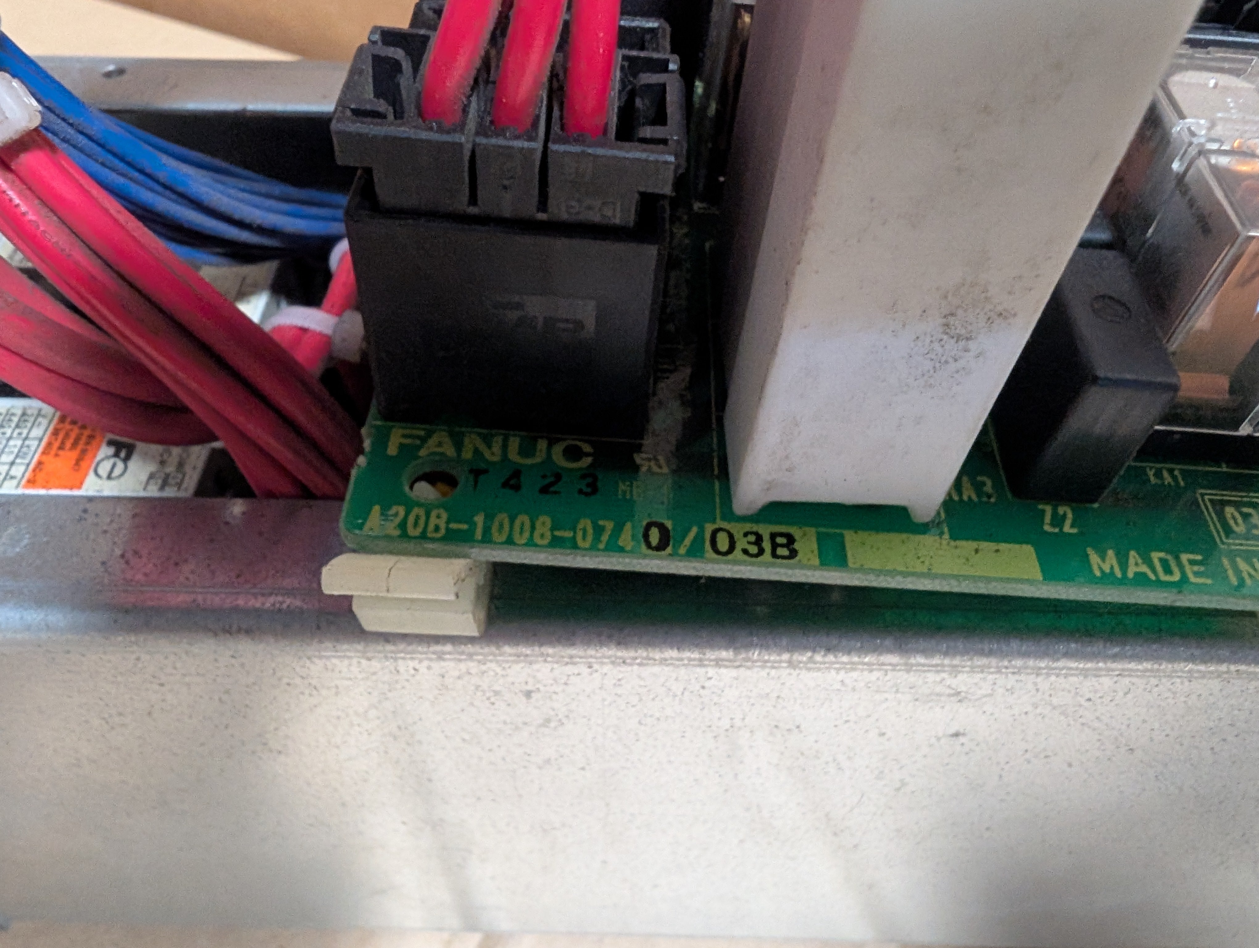 Fanuc A20B-1008-0740 /03B Emergency Stop Assembly A05B-2502-C401 Used