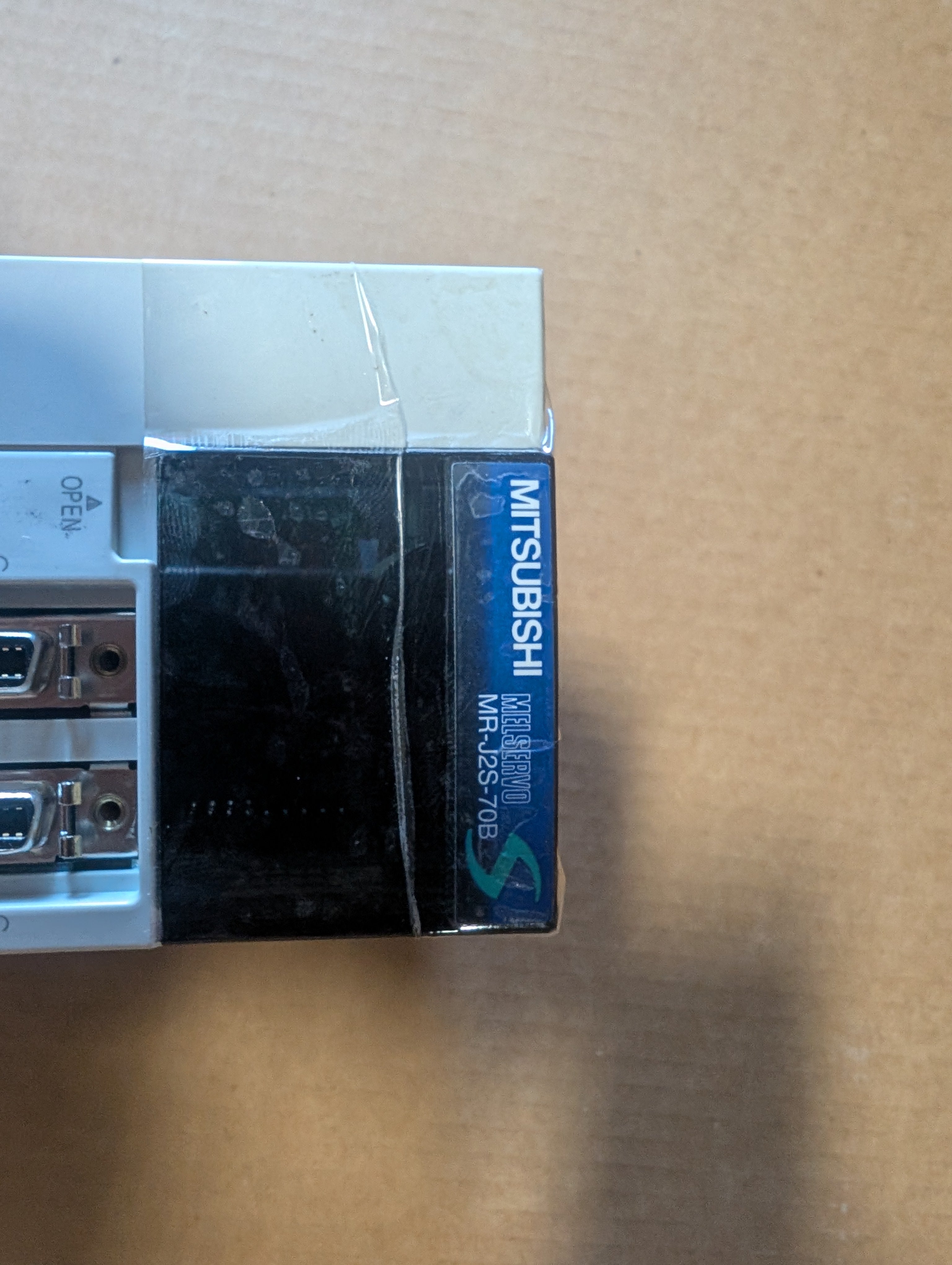 Mitsubishi MR-J2S-70B AC Servo Drive 750W Used (Plastic Cover Tabs Broken Taped On)