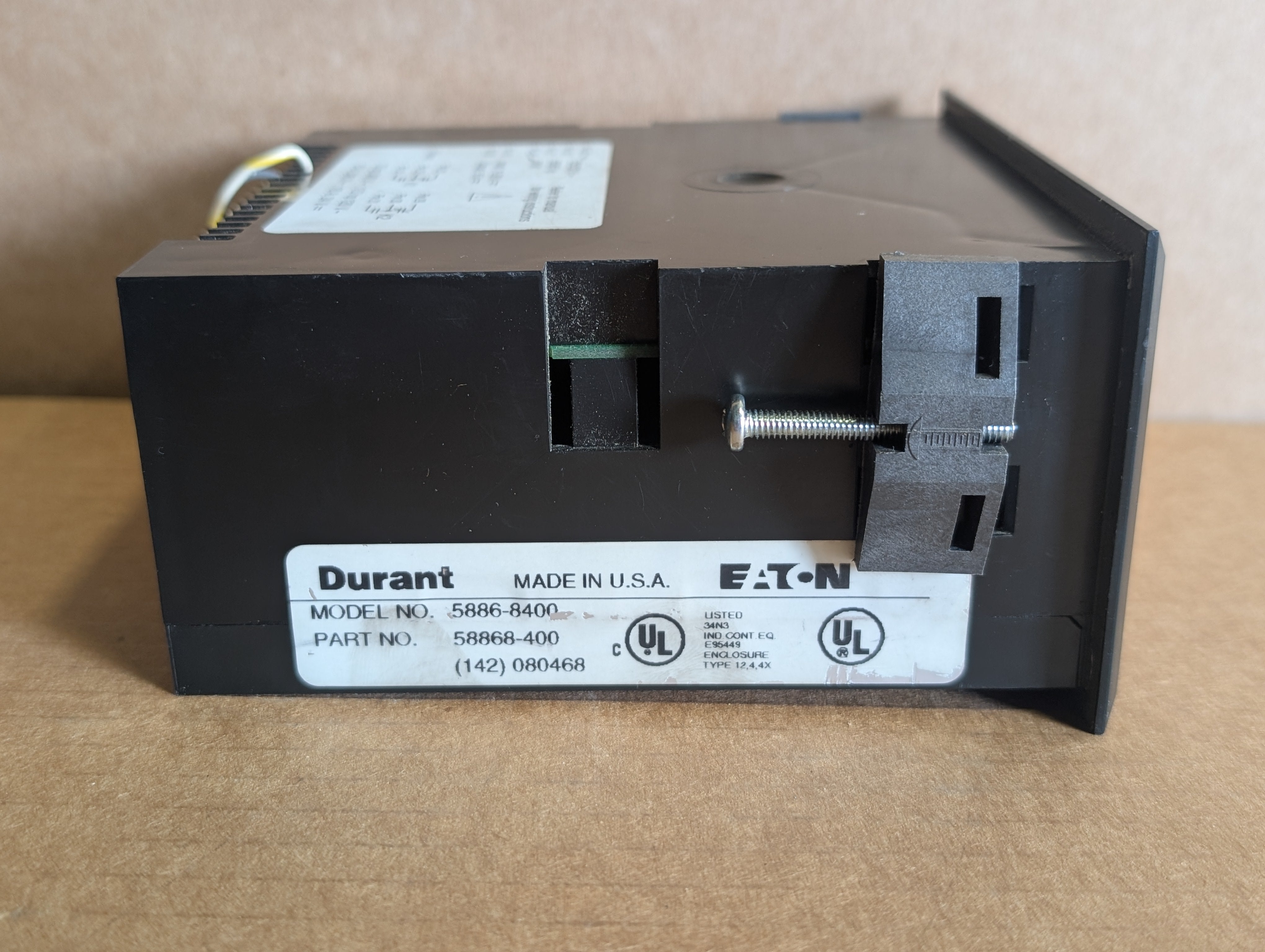 Eaton Durant 5886-8400 58868-400 Prog. Counter 6 Digit Display President Used