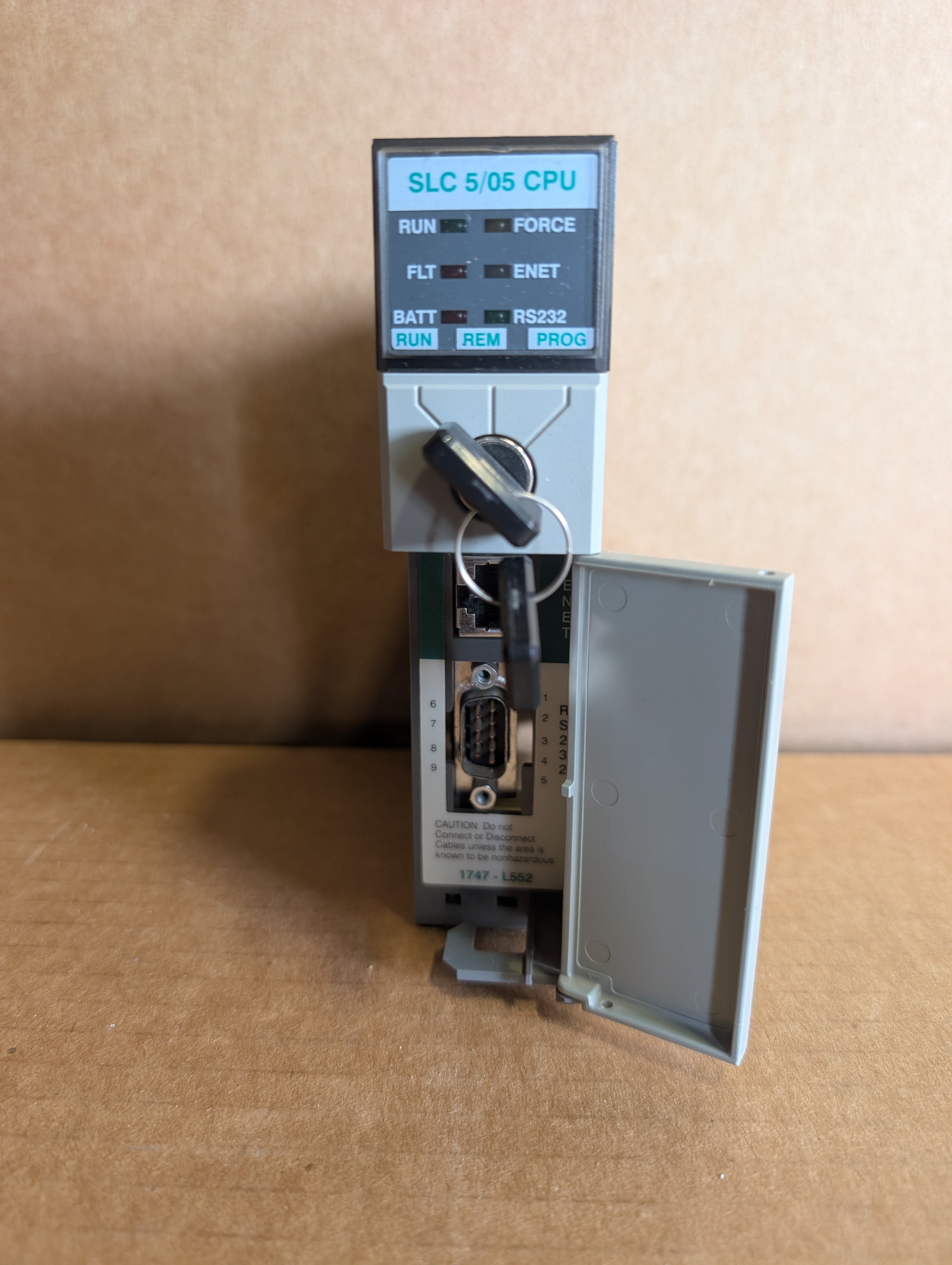 Allen-Bradley 1747-L552 SER B Rev 4 SLC500 Processor Unit 1747-OS501 C/11 Used