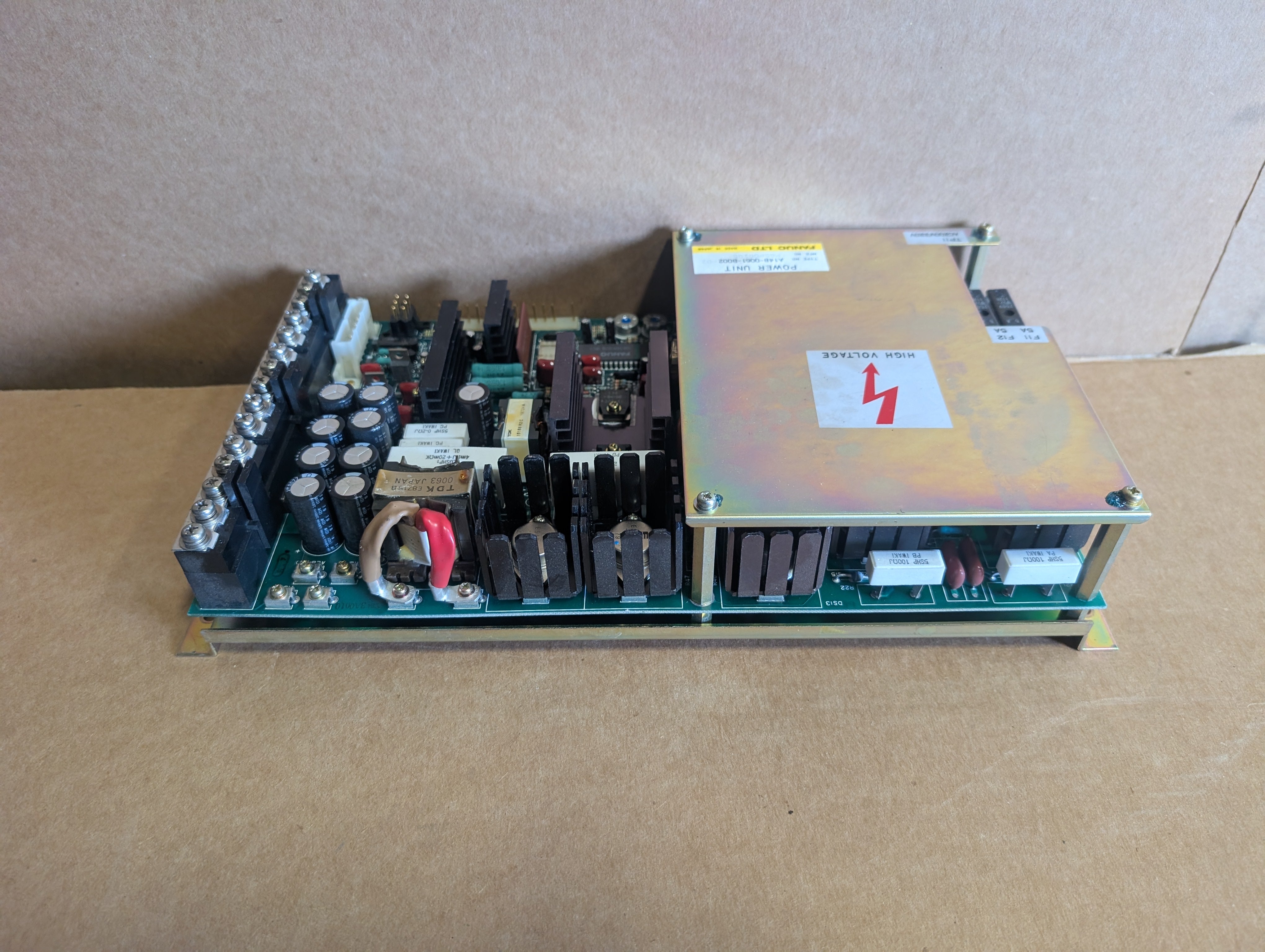 Fanuc A14B-0061-B002-02 Power Unit, F6 200/220V A20B-1000-0030/07A Used