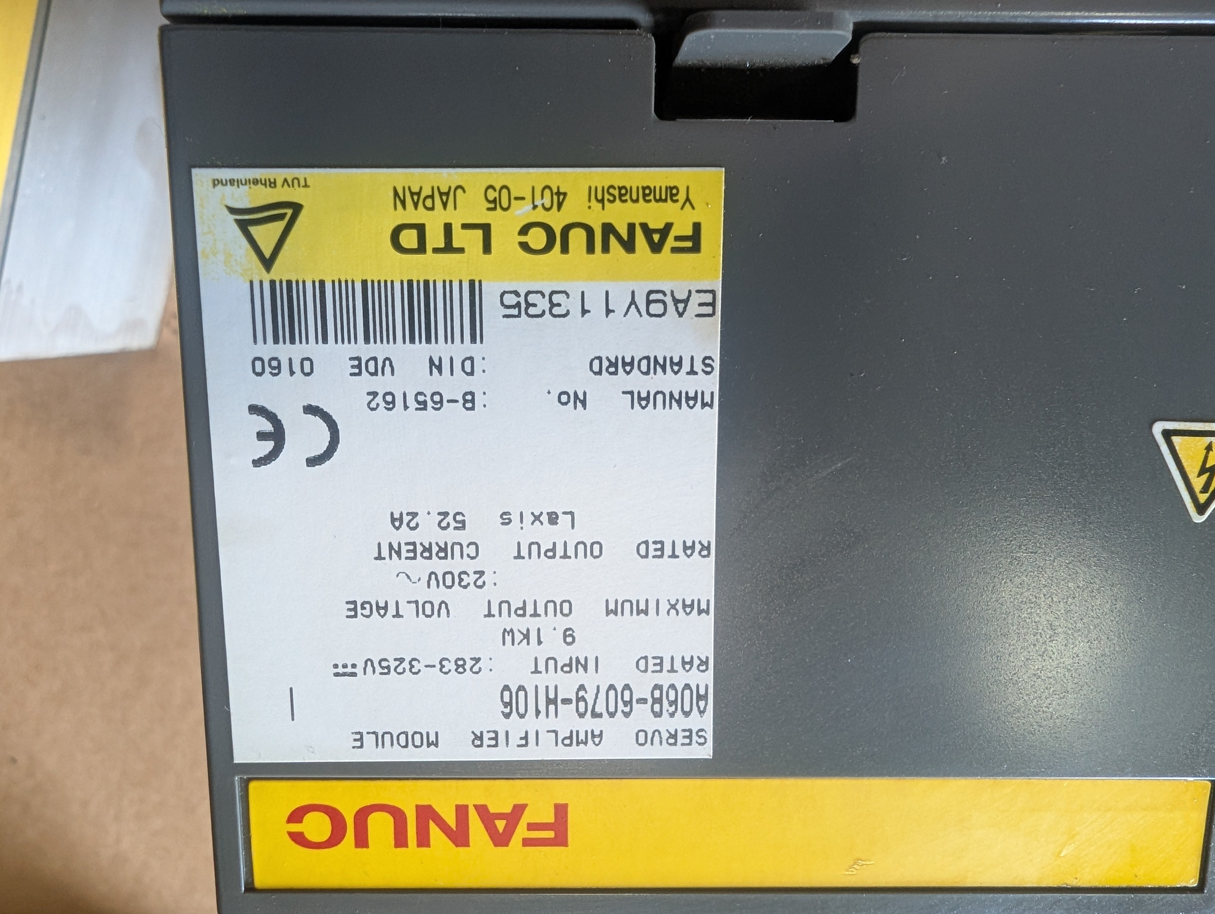 Fanuc A06B-6079-H106 Ser. I Servo Amplifier Module Used