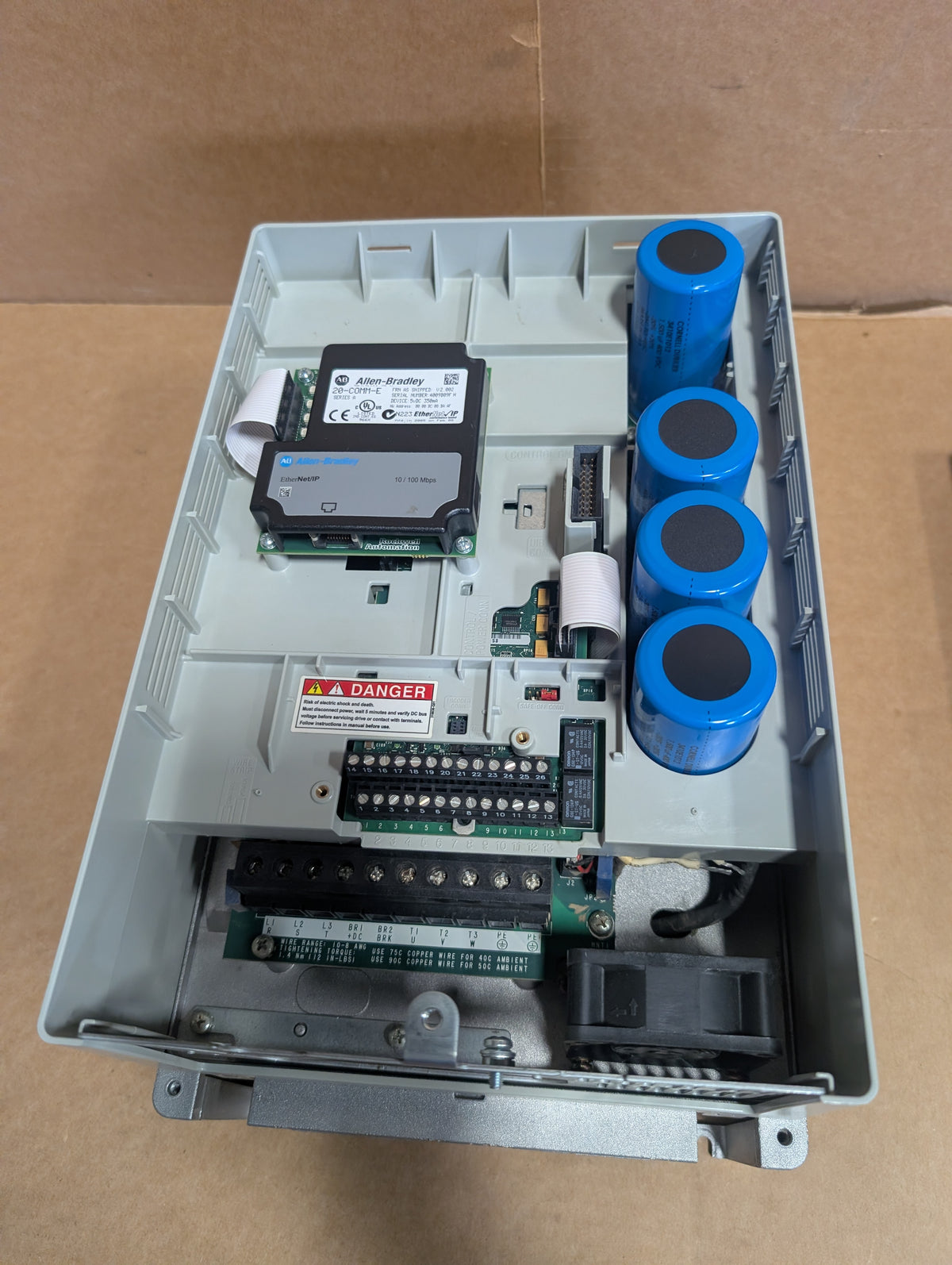 Allen Bradley 20AD034A0AYNANC0 PowerFlex 70 Ser A 25HP/20HP 480V Used