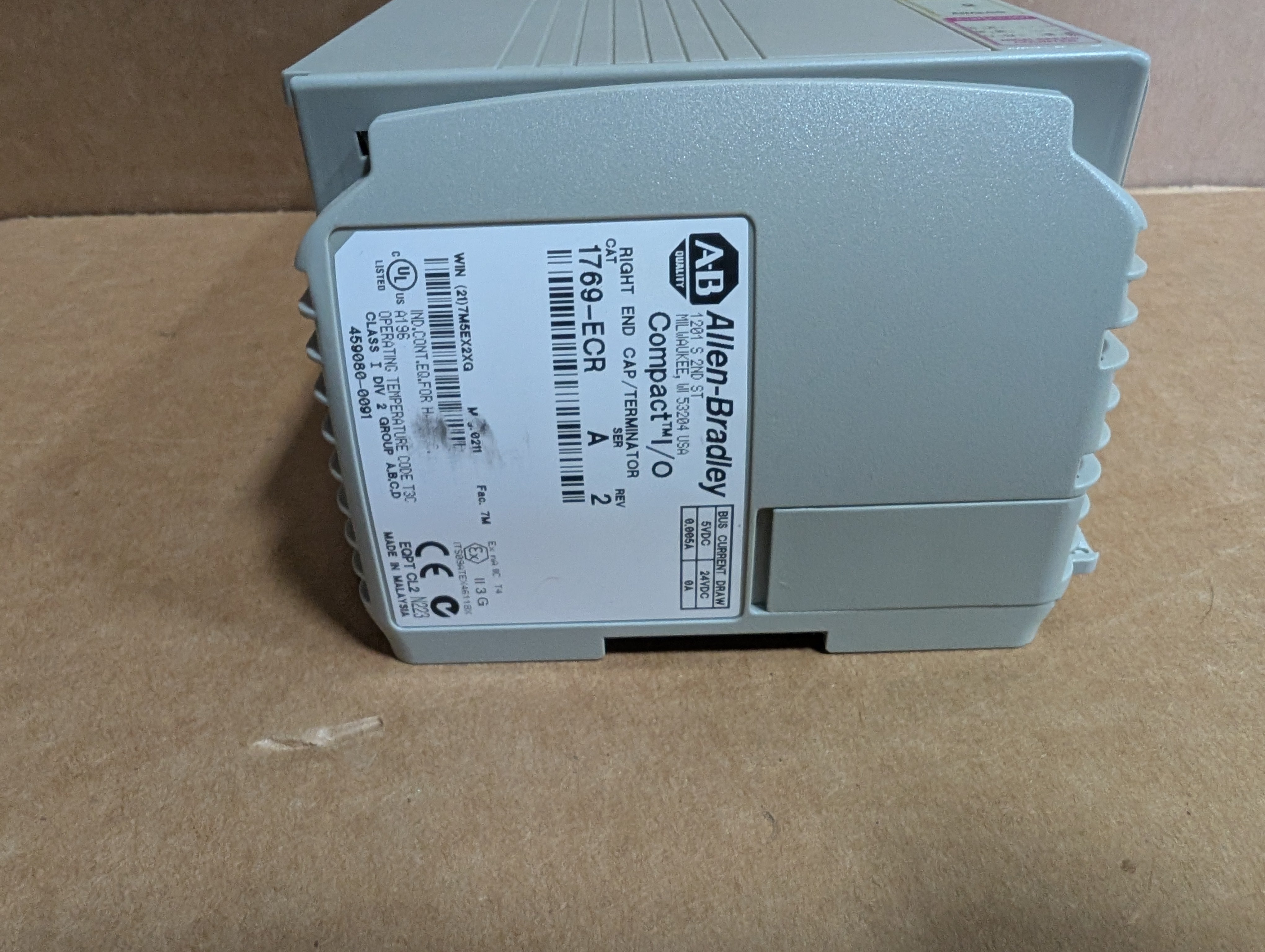 Allen Bradley 1769-L23E-QBFC1B Ser.A FW 1.016 CompactLogix L23E CPU Controller Used