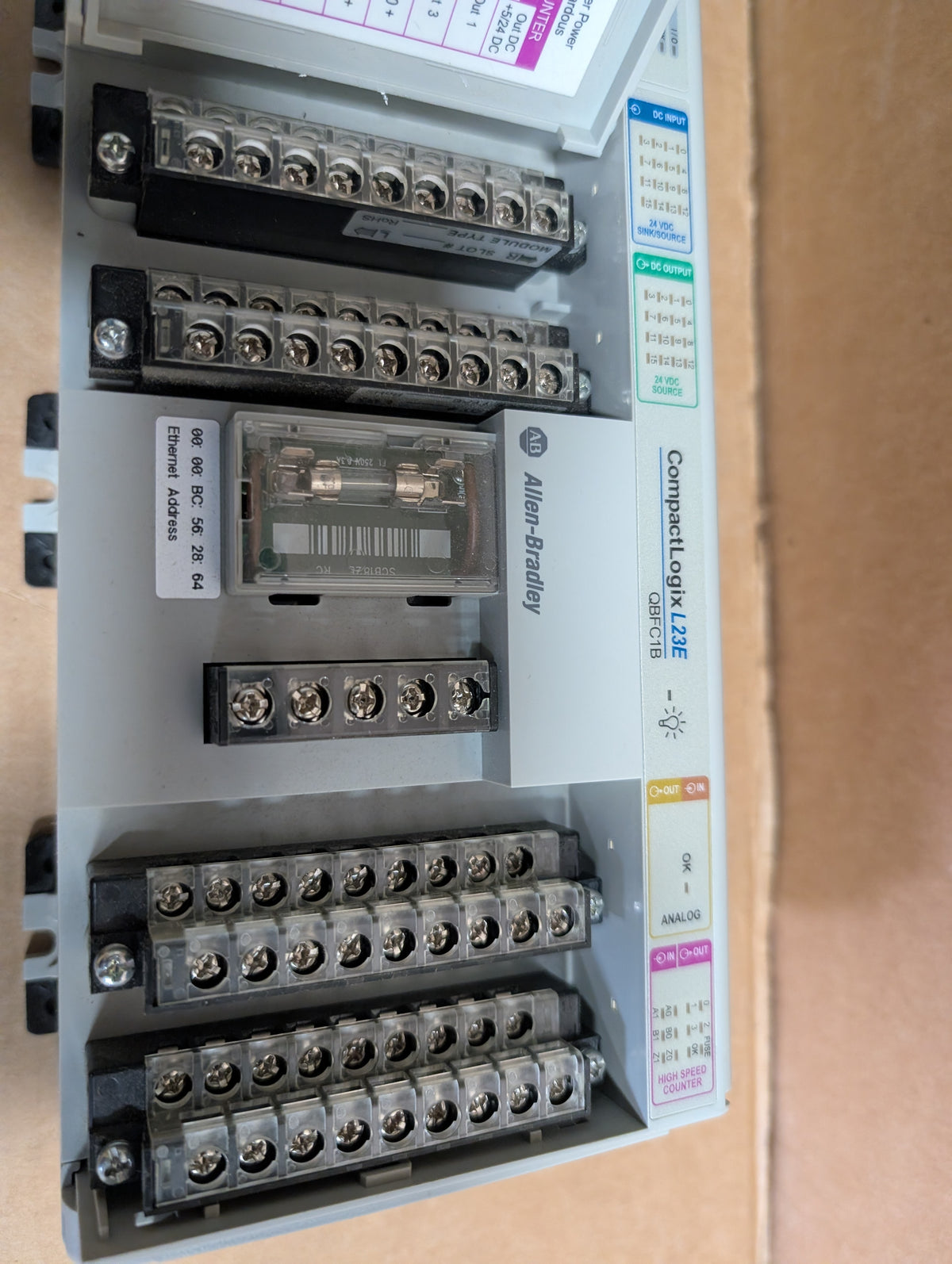 Allen Bradley 1769-L23E-QBFC1B Ser.A FW 1.016 CompactLogix L23E CPU Controller Used