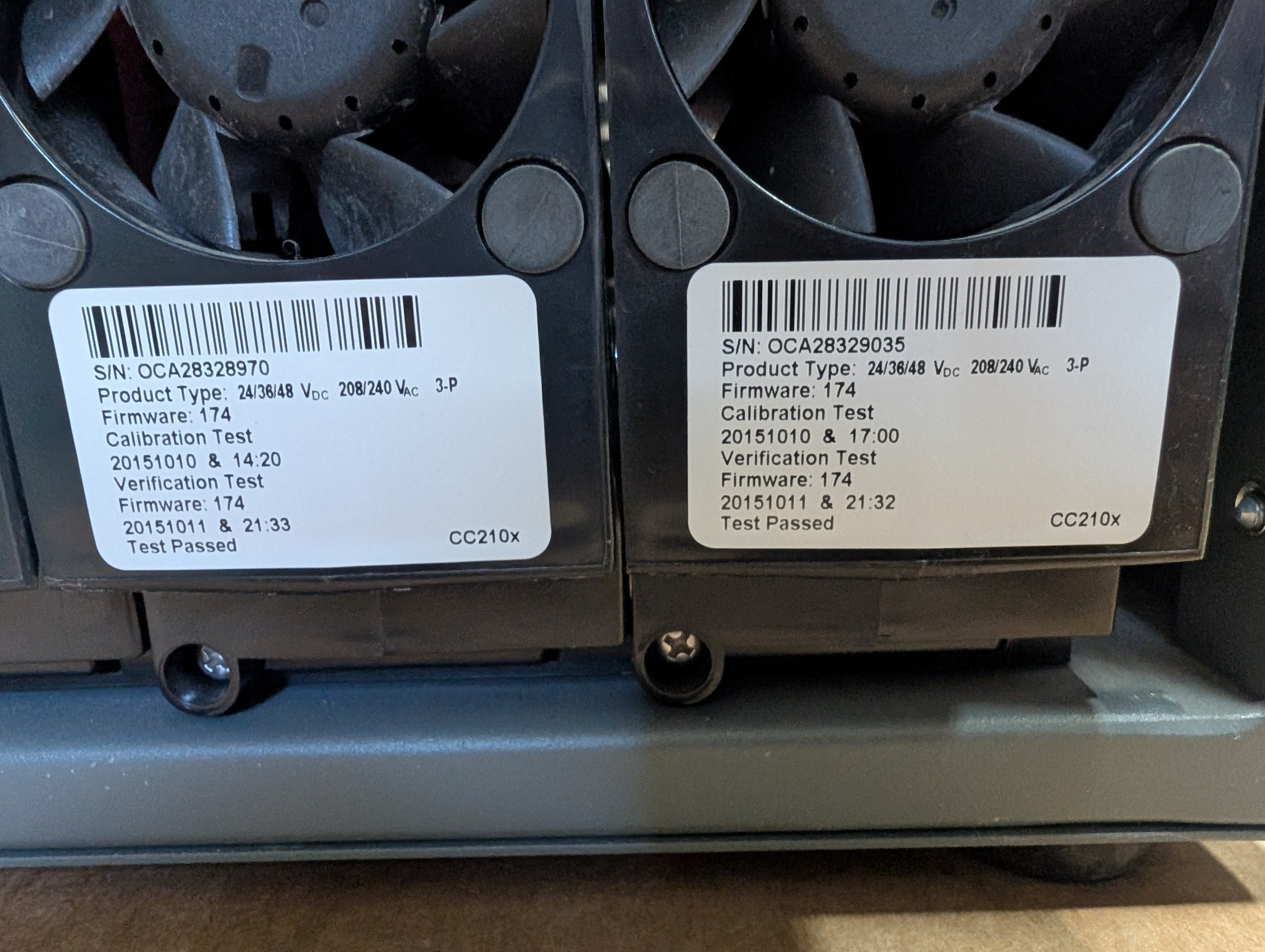 2015 EnerSys IMPAQ 24/36/48V Battery Charger EI3-JN-4G 208-240 3PH 160A Used