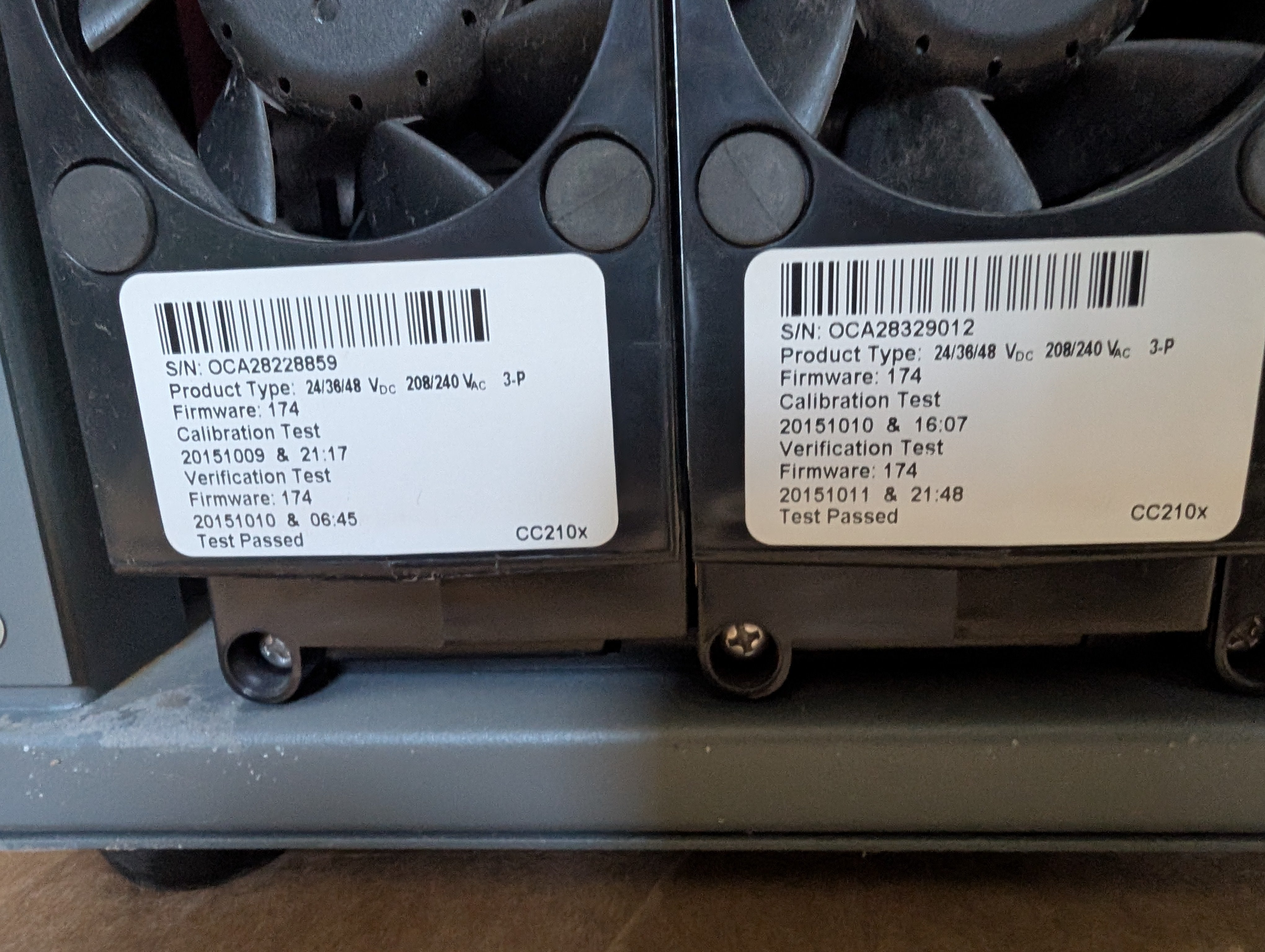 2015 EnerSys IMPAQ 24/36/48V Battery Charger EI3-JN-4G 208-240 3PH 160A Used