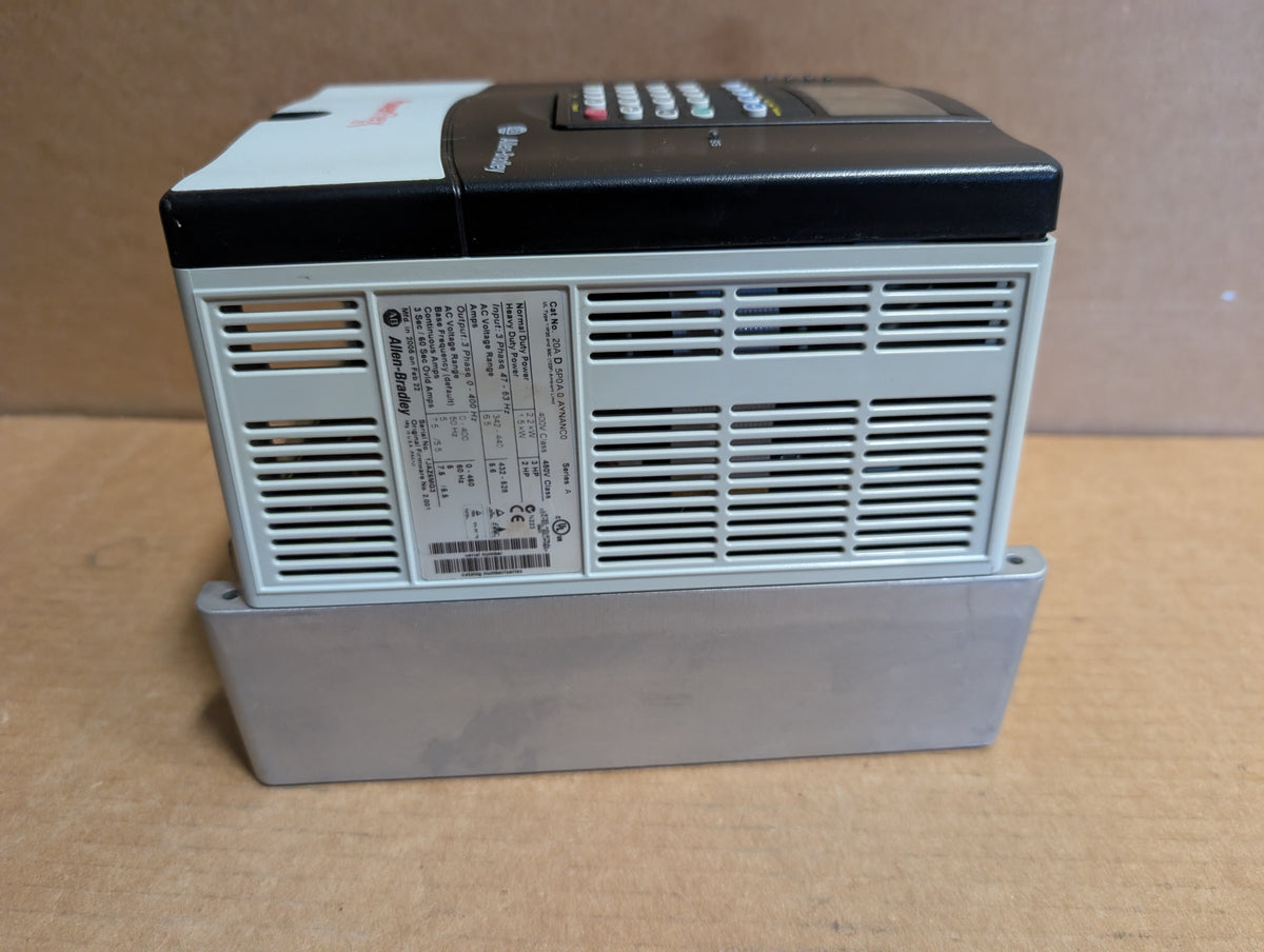 Allen Bradley 20AD5P0A0AYNANC0 PowerFlex 70 Ser A 3HP/2HP 480V 2.001 Used
