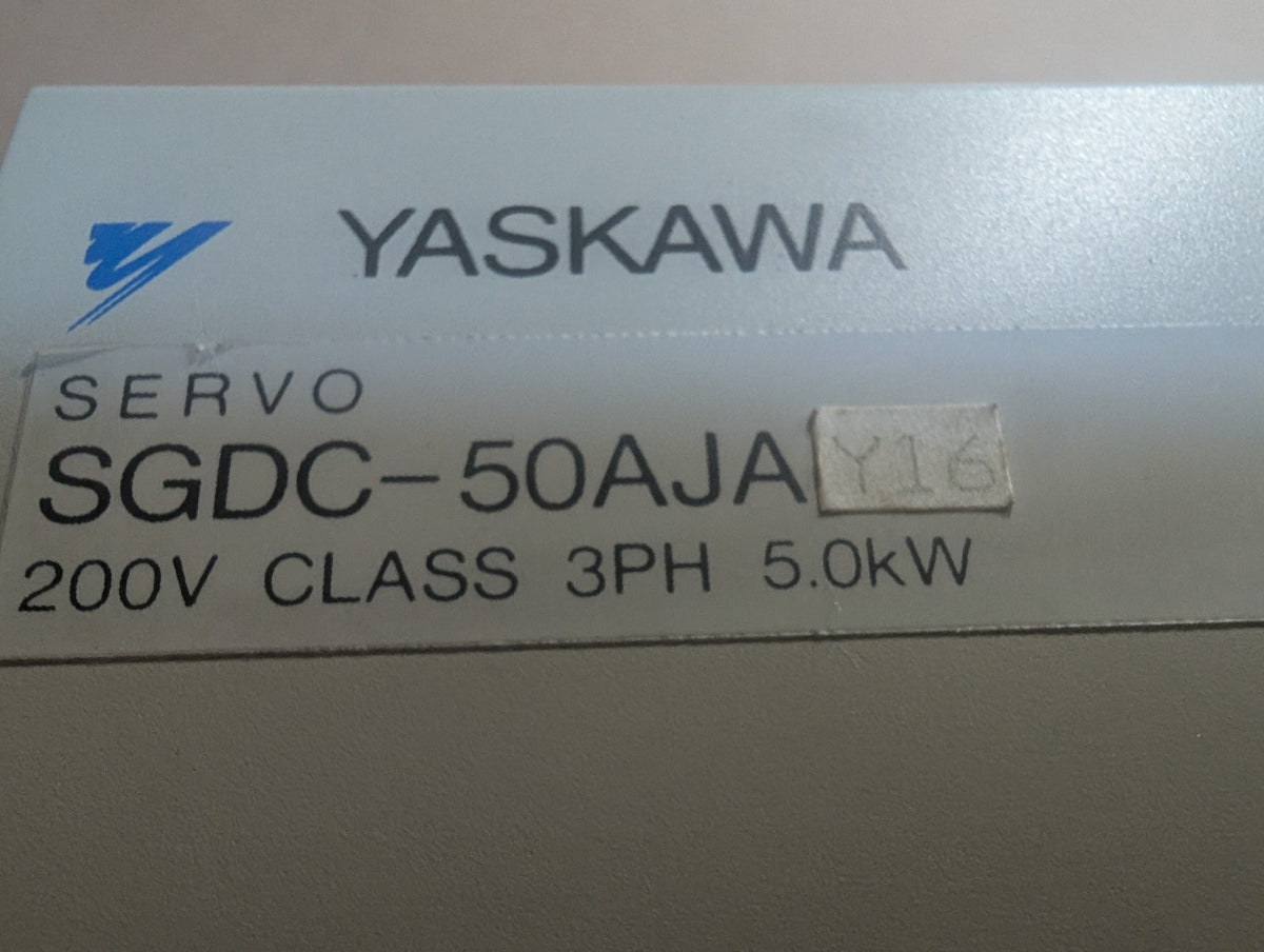 Yaskawa SGDC-50AJAY16 Drivepack Servo Unit 230V 33A 3 PH 5 kW 6.7 HP Used