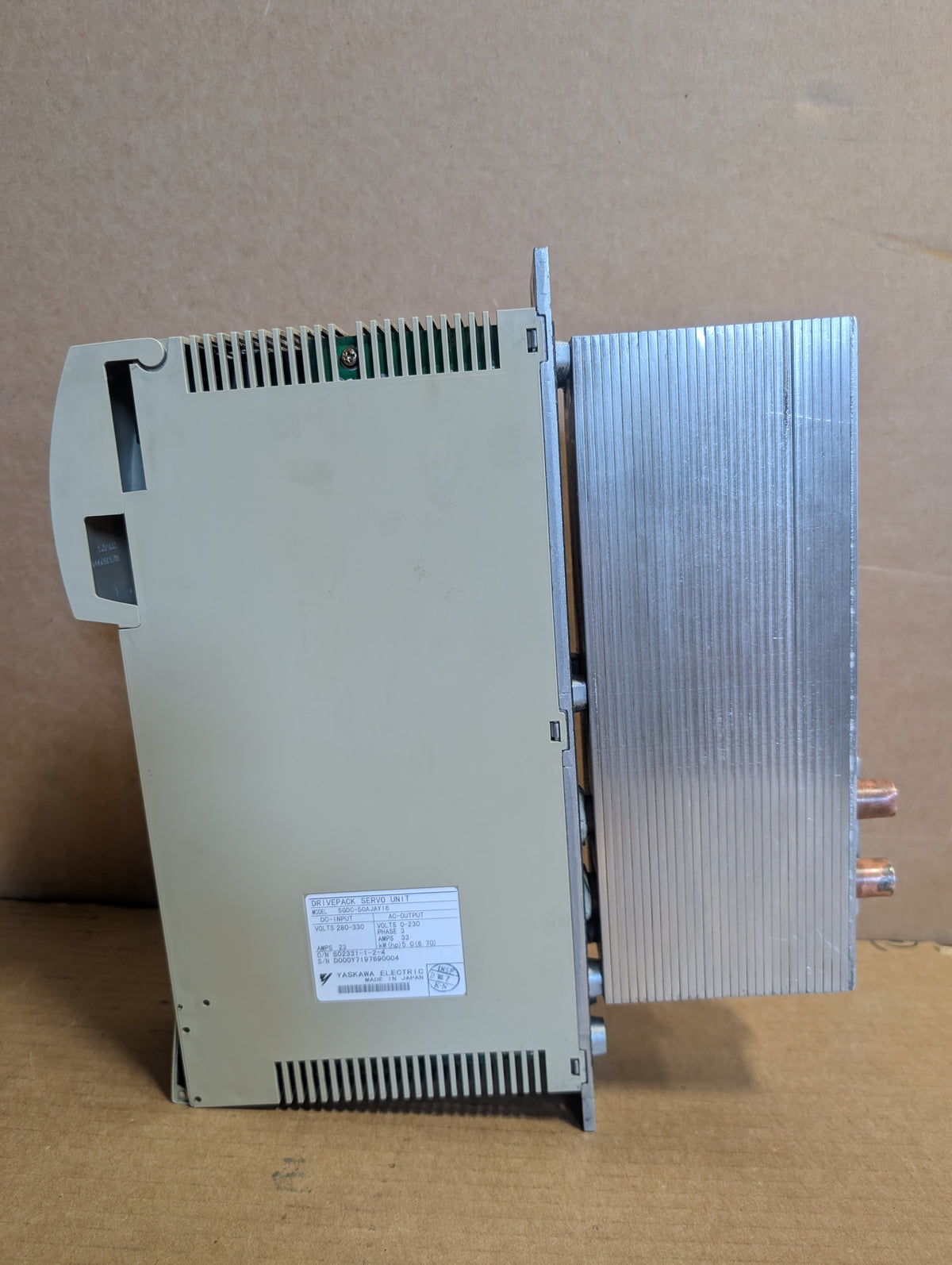 Yaskawa SGDC-50AJAY16 Drivepack Servo Unit 230V 33A 3 PH 5 kW 6.7 HP Used