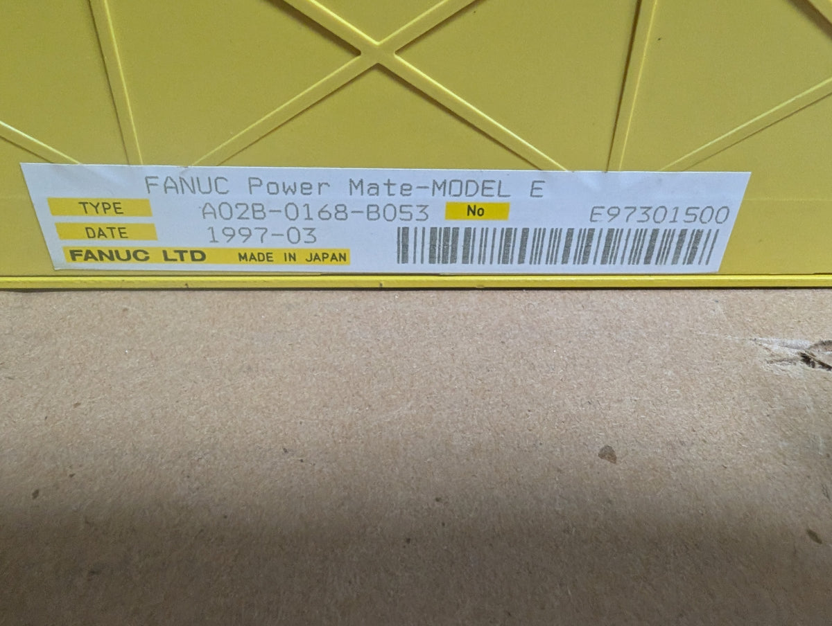 Fanuc Power Mate Model E A02B-0168-B053 Servo Drive Used
