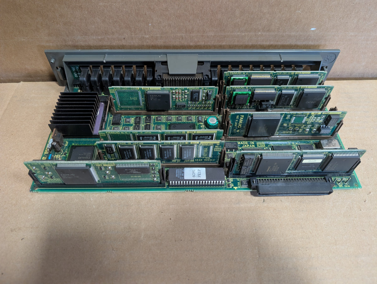 Fanuc A16B-3200-0210 /5C CPU Amada Vipros & (8) Boards Used