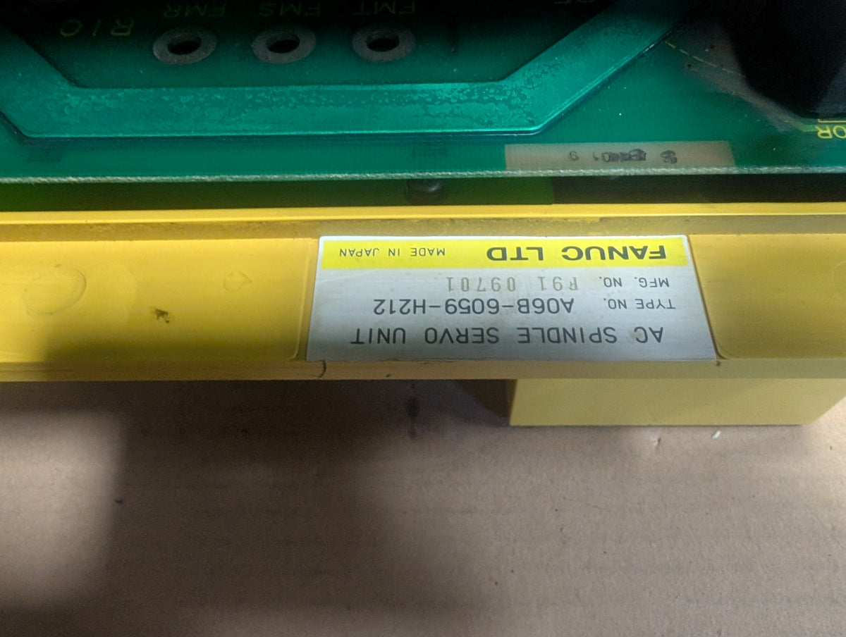 Fanuc AC Spindle Servo Drive A06B-6059-H212 Used