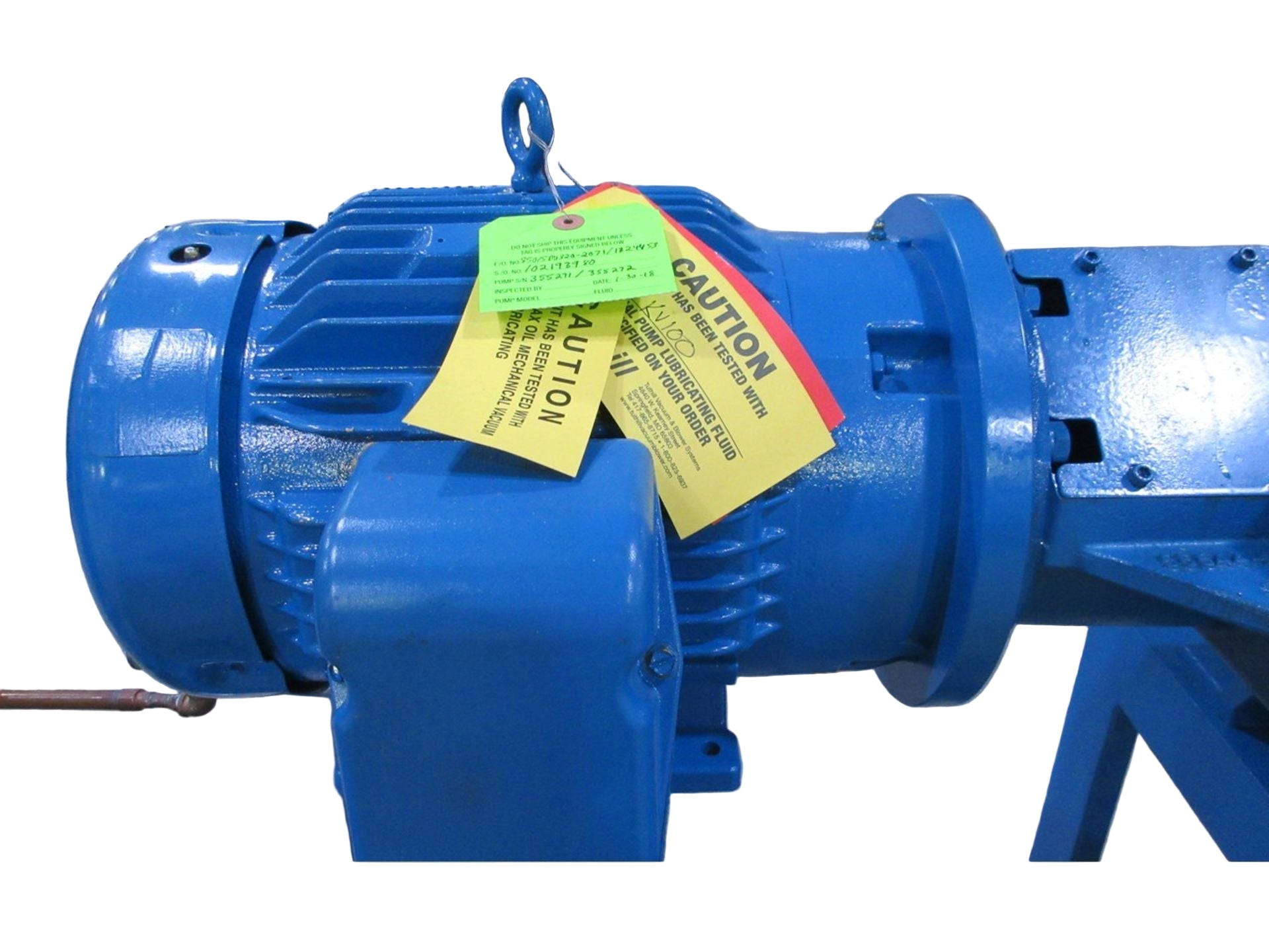 2018 Tuthill 10HP 2-Stage Vacuum Pump System SDV320, 850-GAL2CVC00-A Used