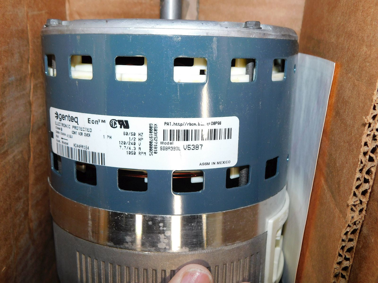 Carrier HD44AR154 Genteq 1/2 HP X13, 5SBA39GLV5387  New