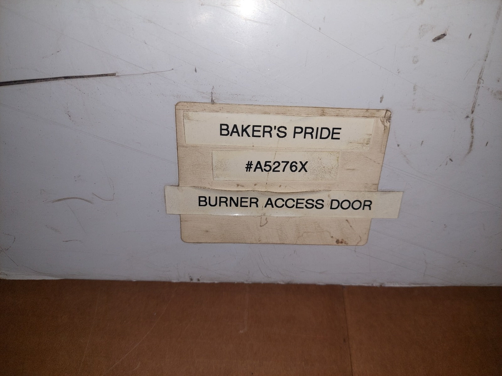 Bakers Pride A5276X Burner Door, Stainless Steel, GP-61 New