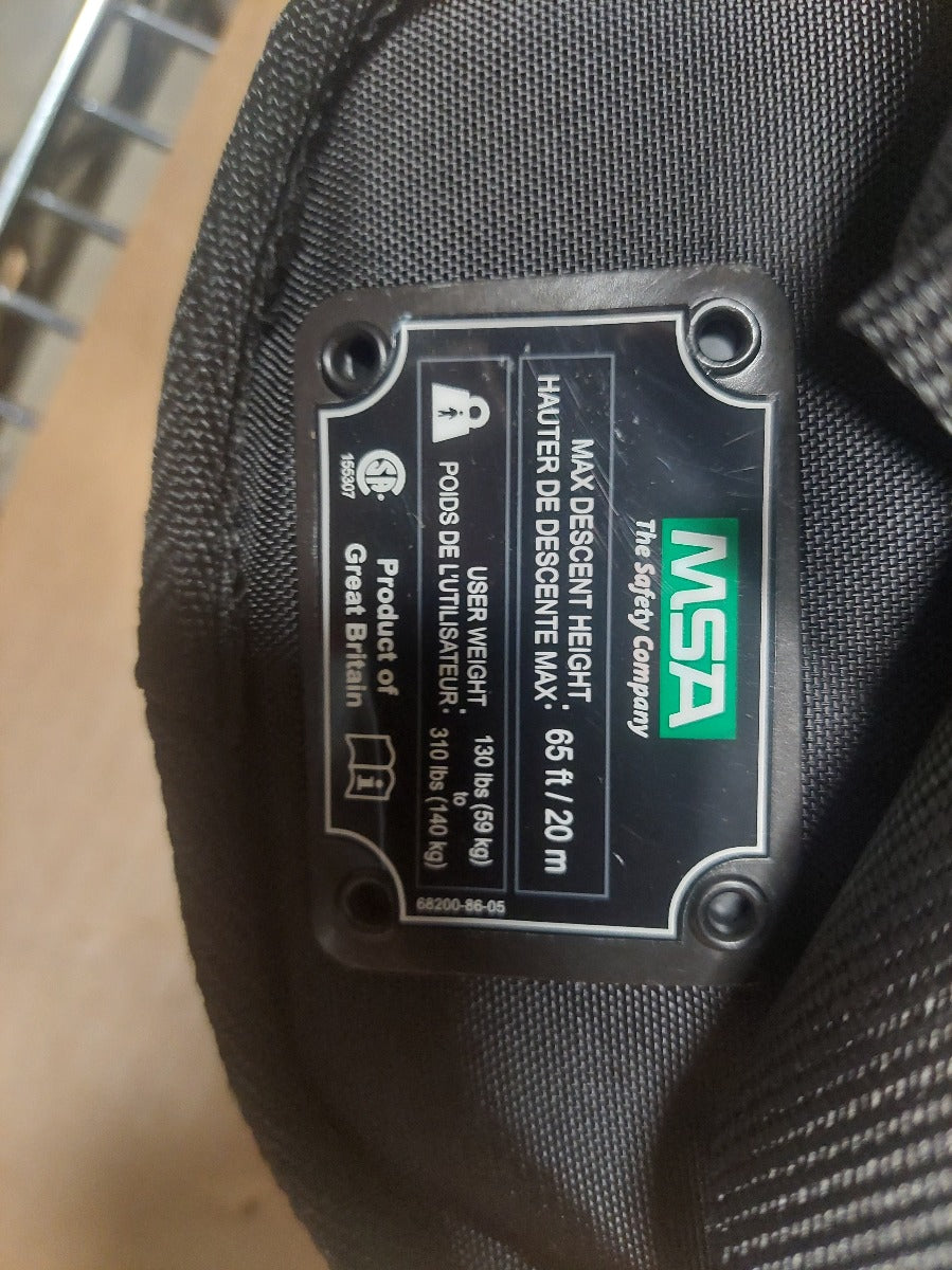 MSA 10176307 Personal Recue Device w/ Evotech Harness, QC Leg Straps 10/21 New