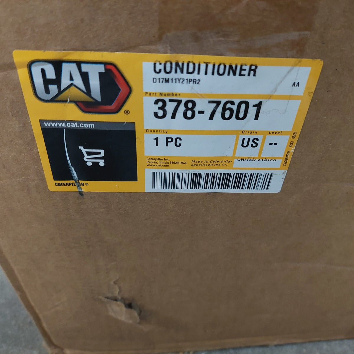 Caterpillar 378-7601 Air Conditioner R3000H R2900G R2900 R1300G R1600H R1700GNew