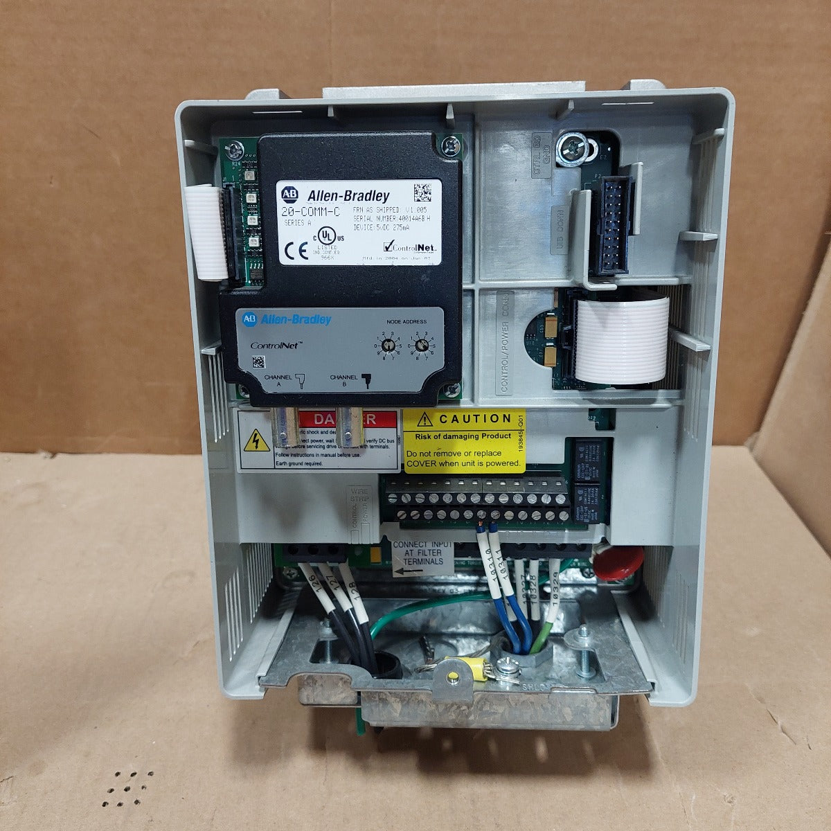 Allen Bradley .5HP Powerflex 70 Drive 20AD3P4A0AYNNNNN Ser. A  FW 2.003 Used