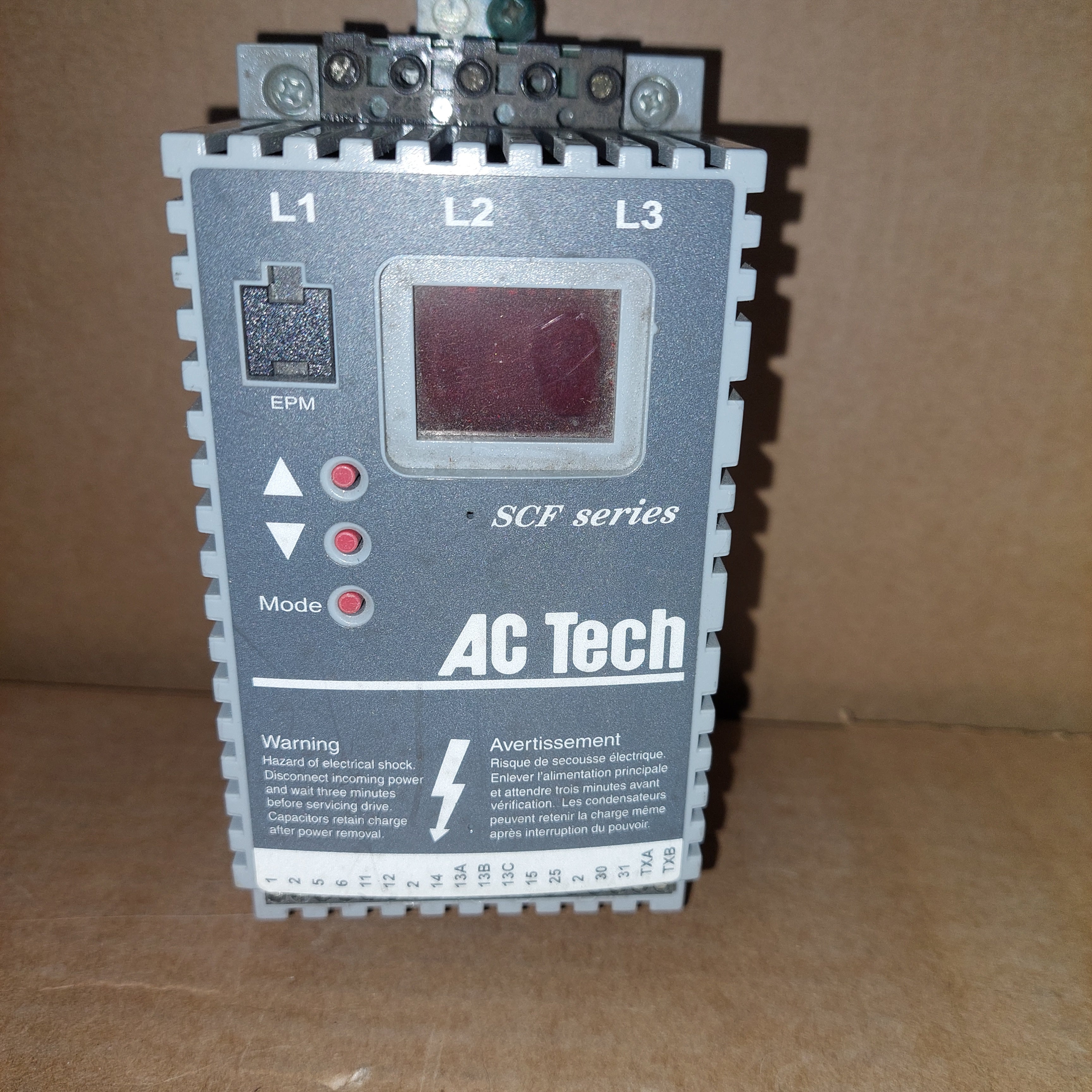 AC Tech SF410 1HP VFD Drive 480V 3 PH Used