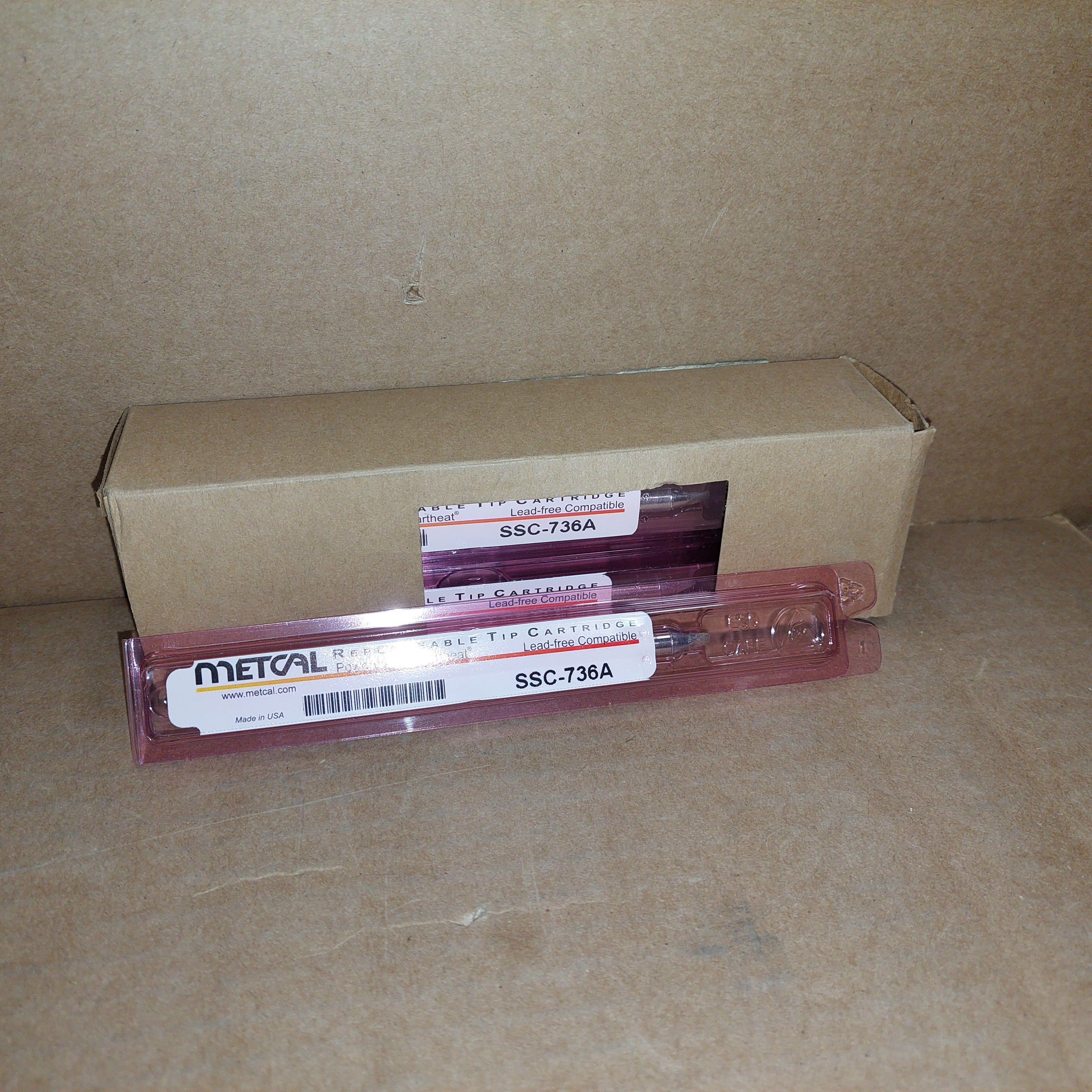 (10) Metcal SSC-736A-PK Series SSC Hand Soldering Cartridges 2.5mm New