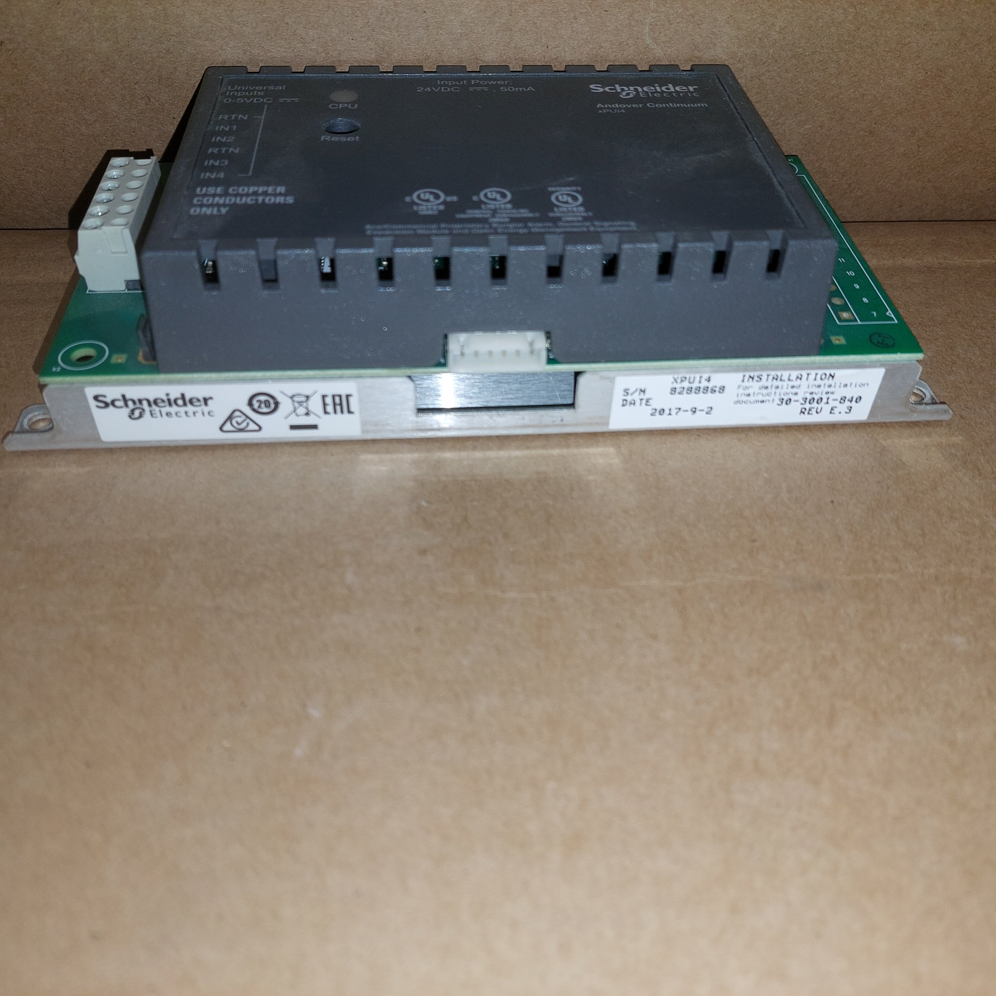 Schneider Electric Andover Continuum XPUI4 Expansion Module Used