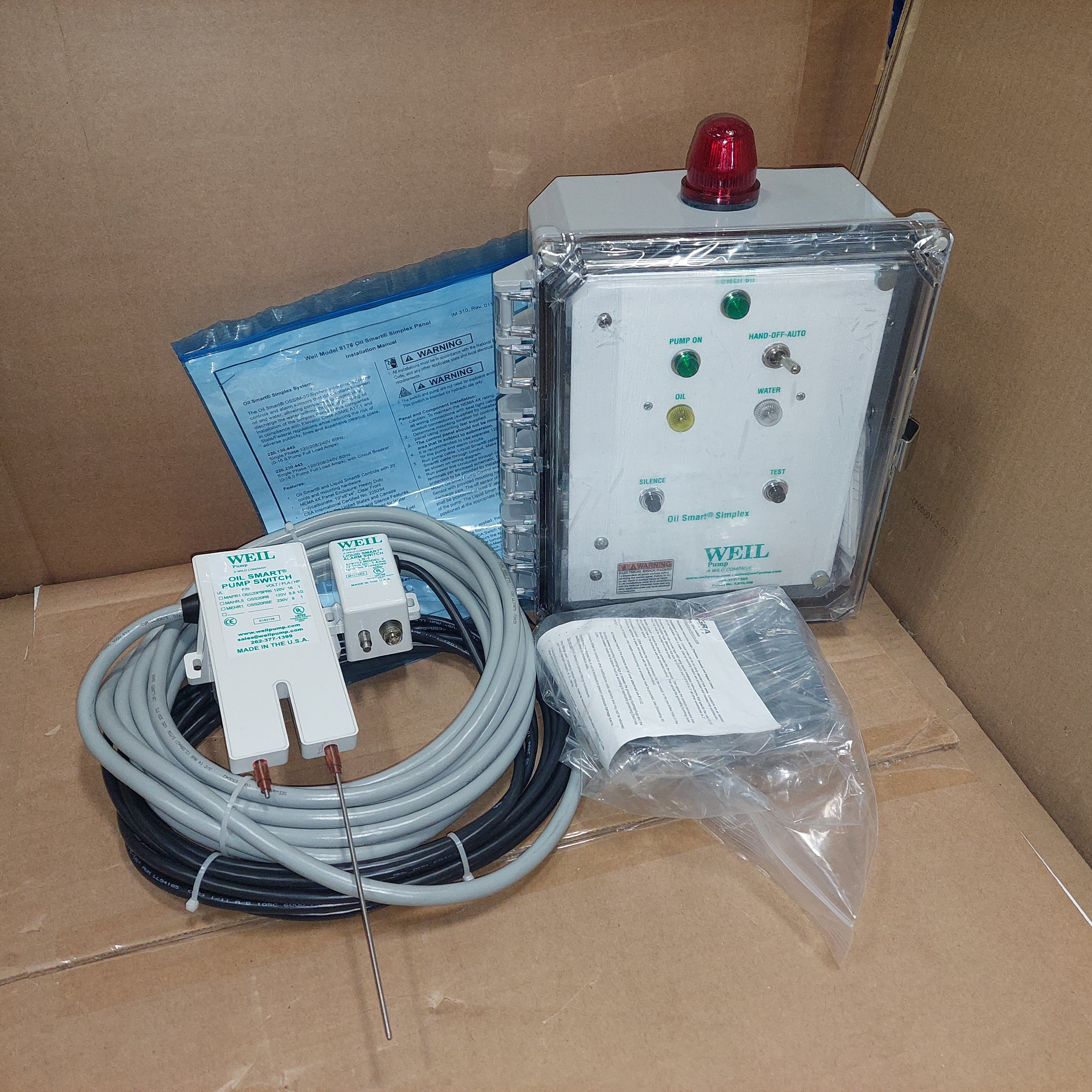 Weil 220.130.442 Oil Smart Simplex OSSIM-30 Pump Control Sensors 115-230V New