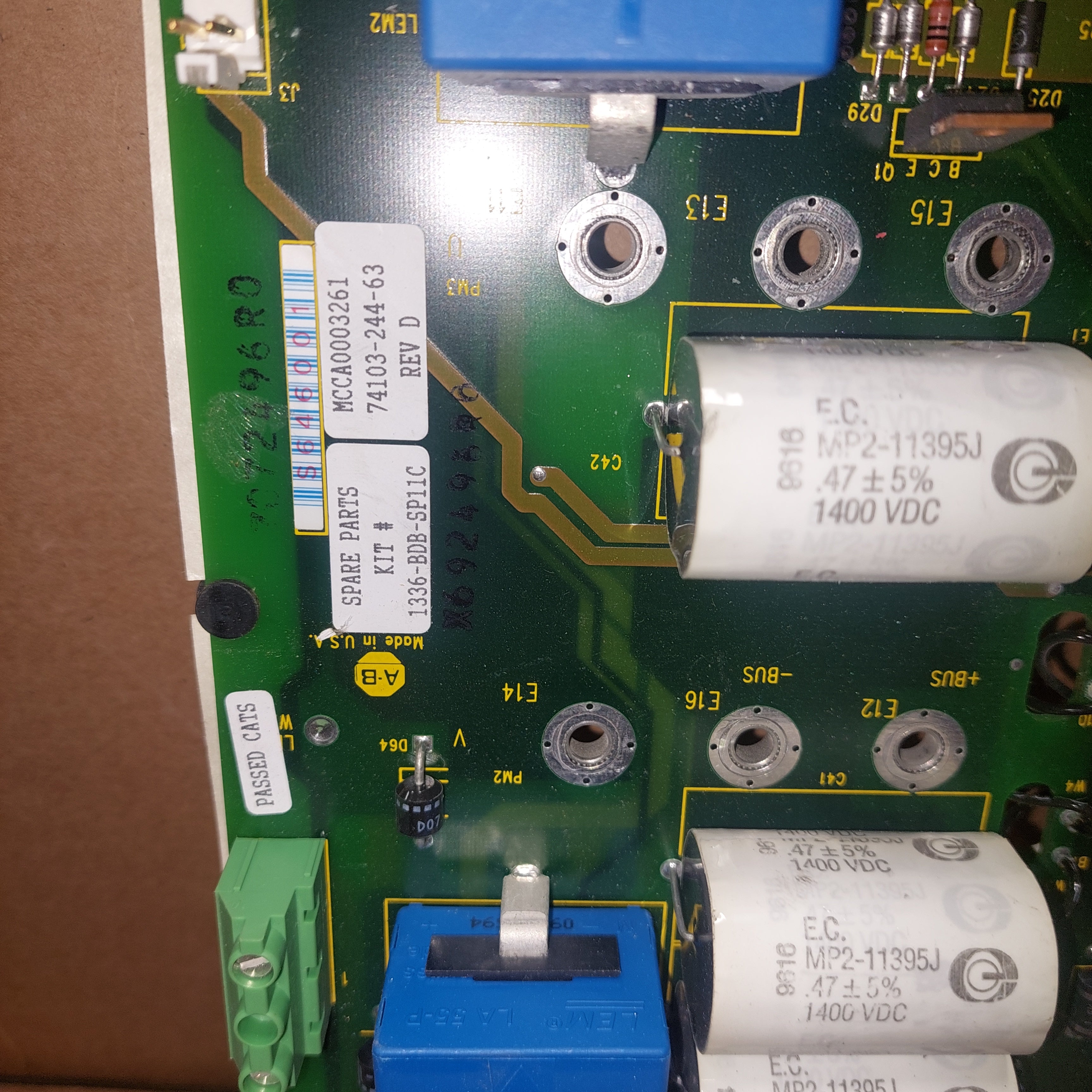 Allen Bradley 74103-244-63 Gate Drive Board Used