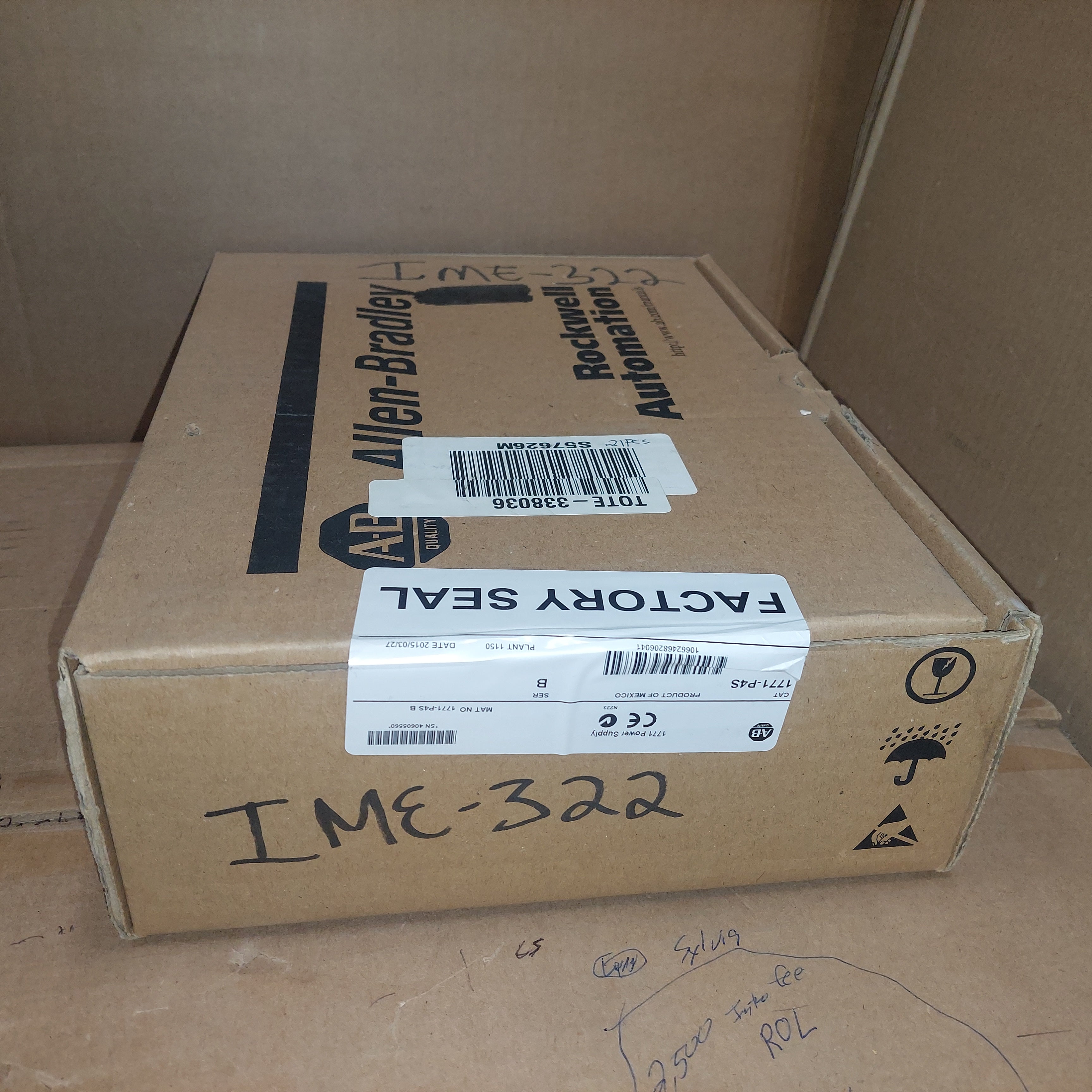 2015 Allen Bradley 1771-P4S Ser. B Power Supply Factory Sealed New