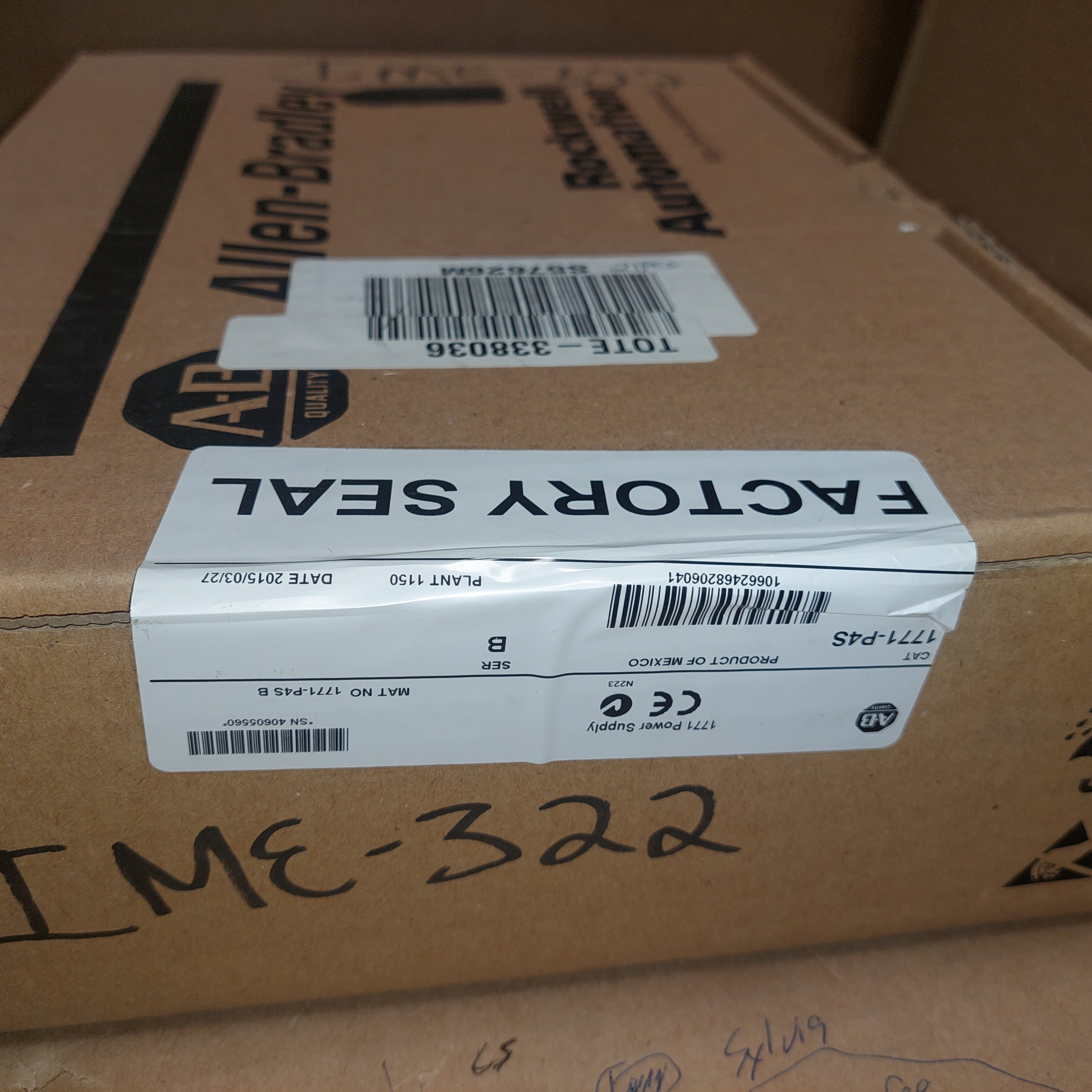 2015 Allen Bradley 1771-P4S Ser. B Power Supply Factory Sealed New