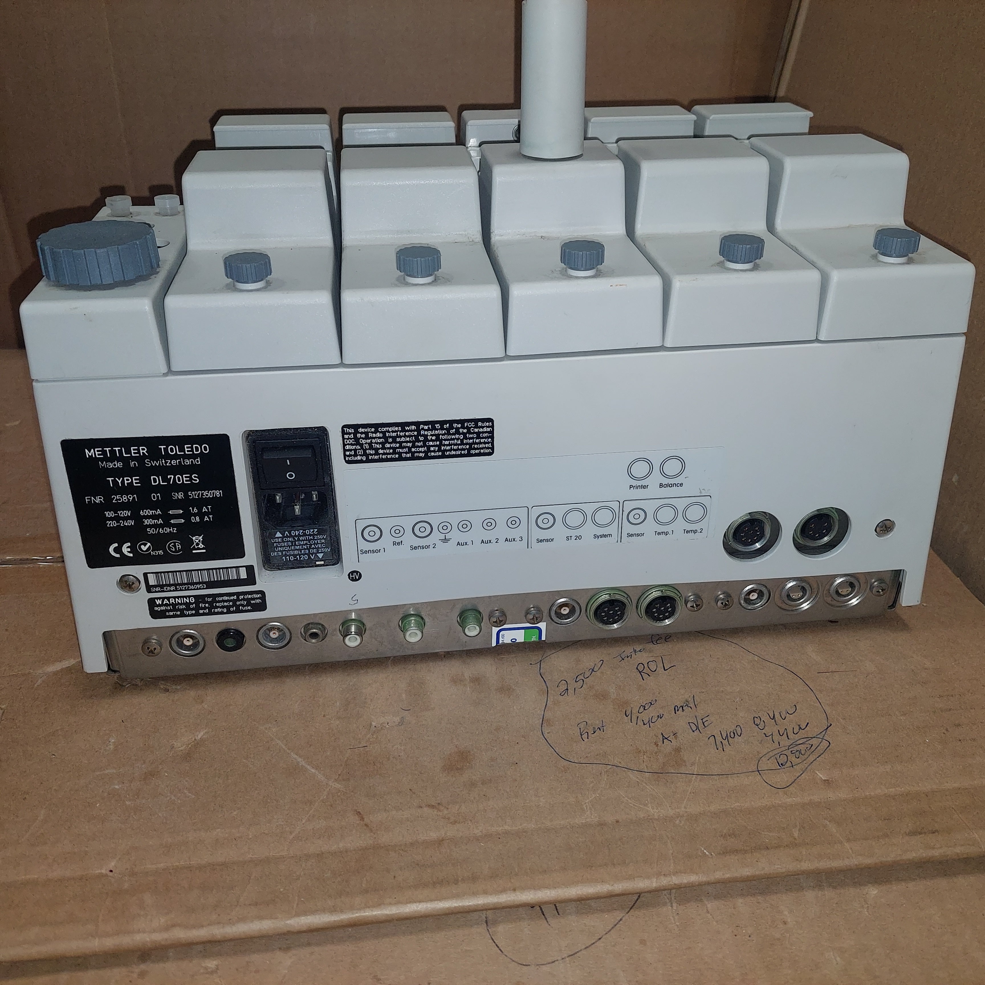 Mettler Toledo DL70 ES Titrator Used