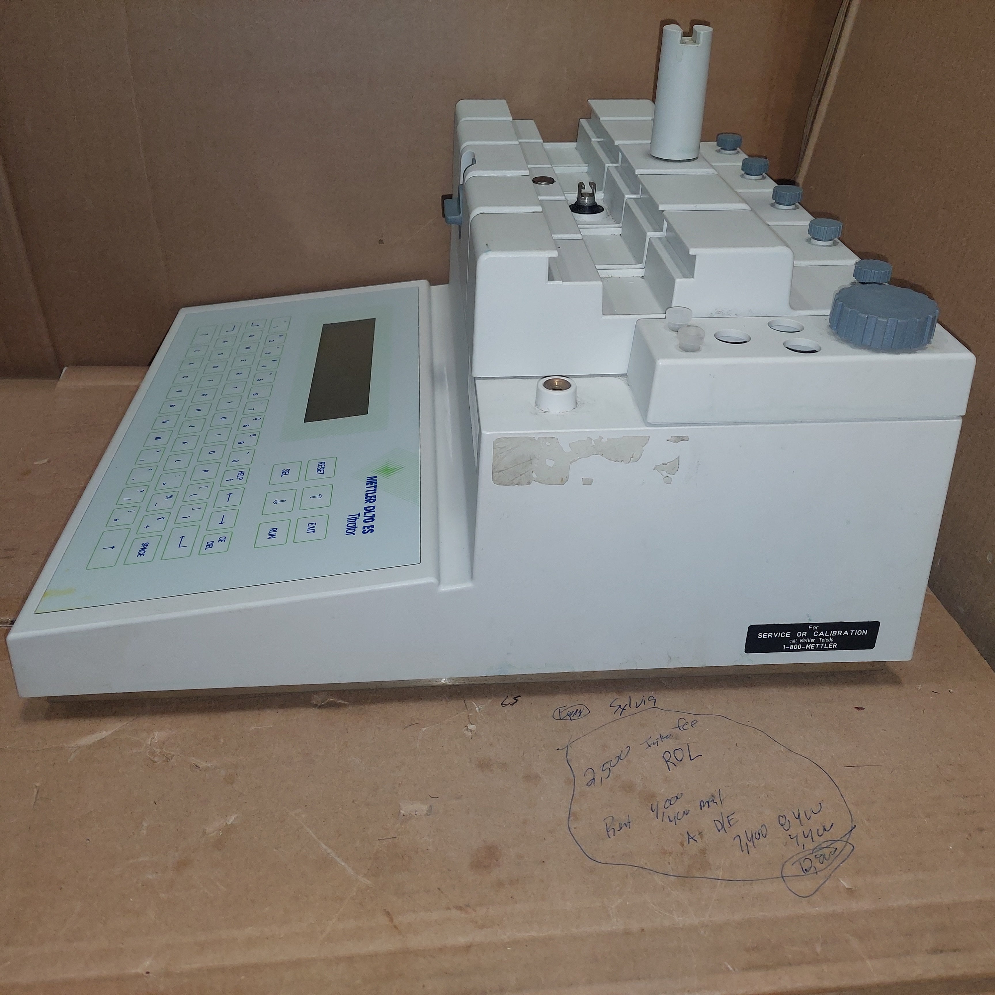 Mettler Toledo DL70 ES Titrator Used