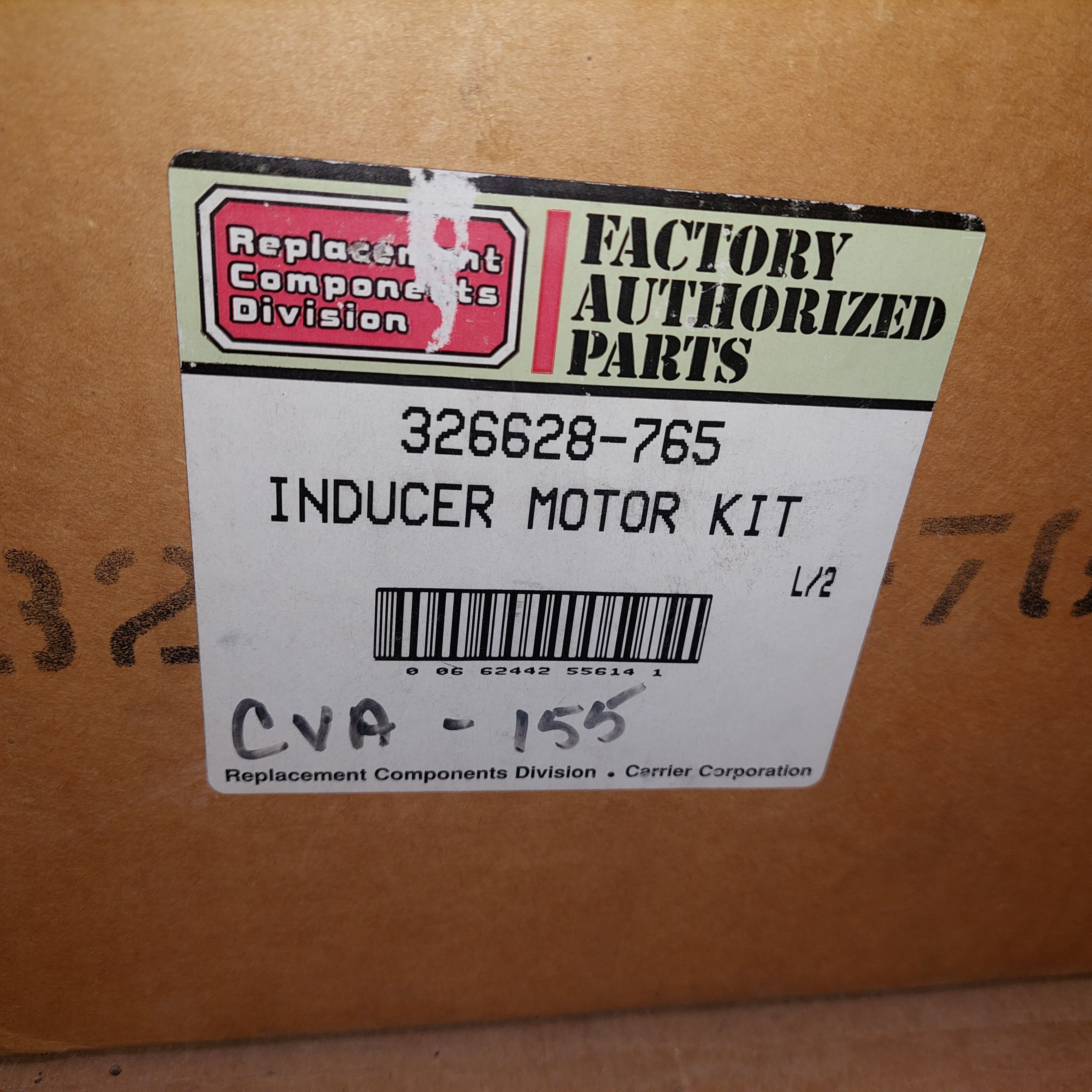 Carrier 326628-765 Draft Inducer Motor Assembly New