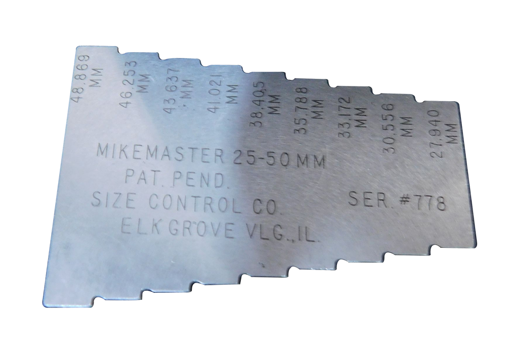 "Mikemaster" Metric Surveillance Set, 0-25mm, 25-50mm, 50-75mm Used