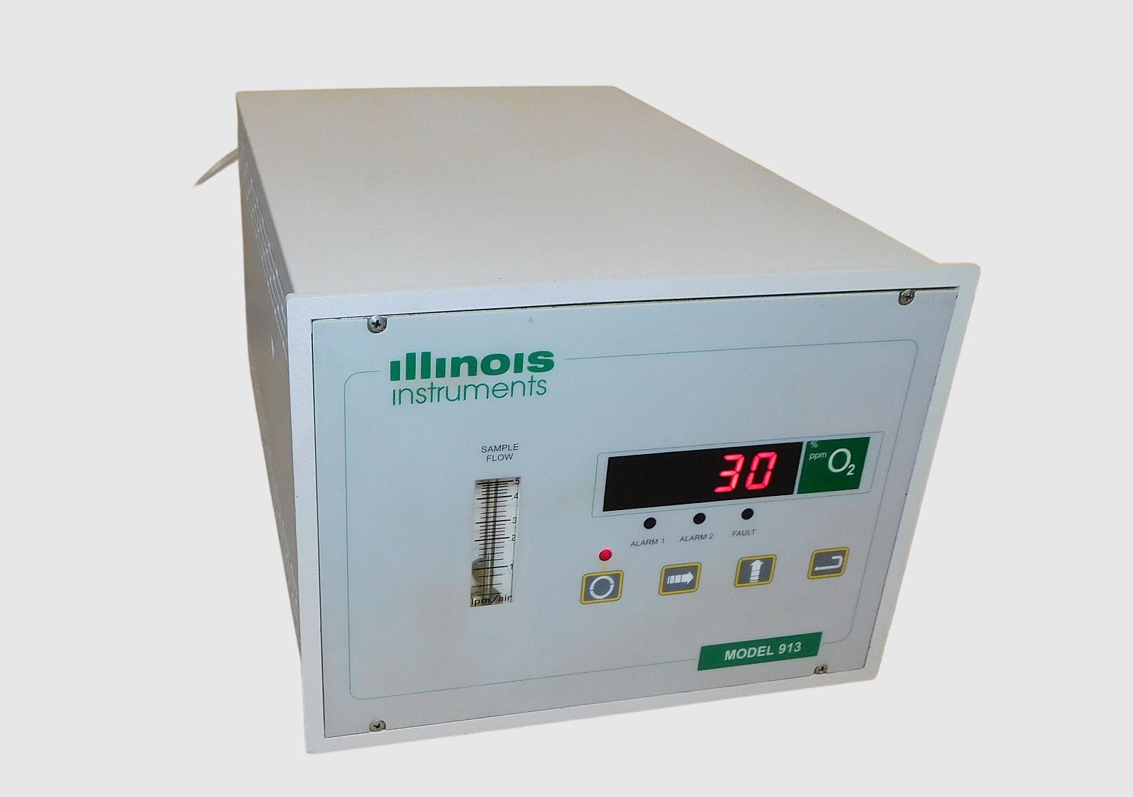 Illinois Instruments Model 913 O2 Process Oxygen Gas Analyzer Used