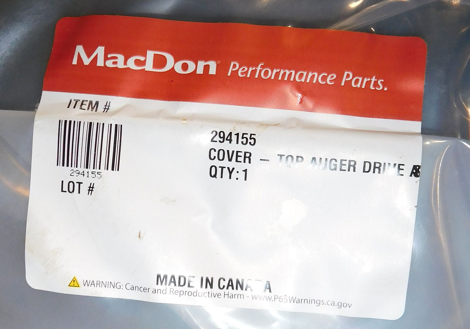 CA25 Combine Adapter MacDon 279708 Auger Drive Kit New