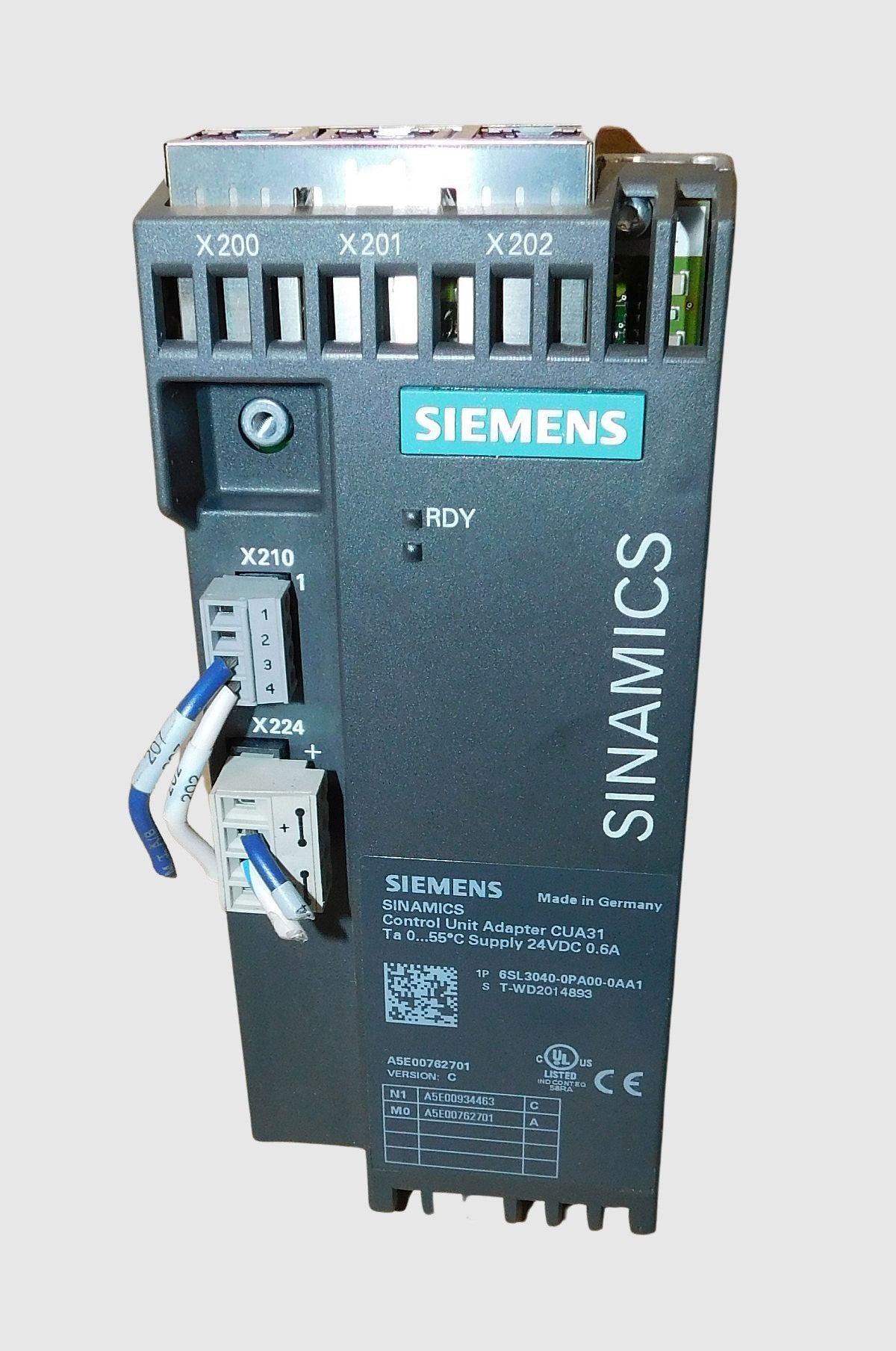 SIEMENS Sinamics 6SL3040-0PA00-0AA1 CUA31 Control Unit  Used