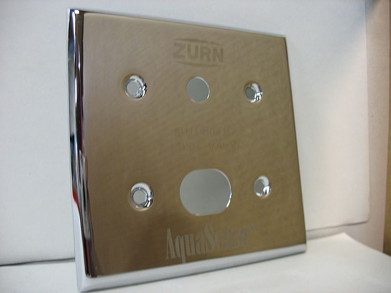 Zurn PESS6000-22 Closet Sensor Cover Plate with Override Hole 4"x4" New